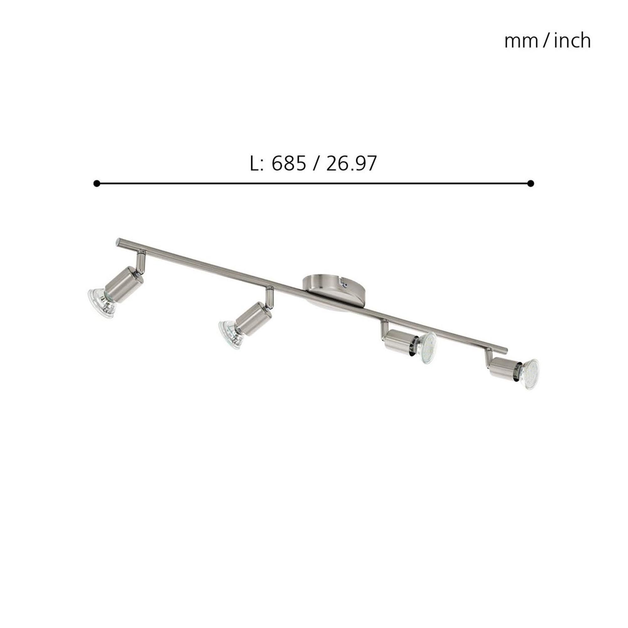 Réglette BUZZ-LED gris L68,5cm
