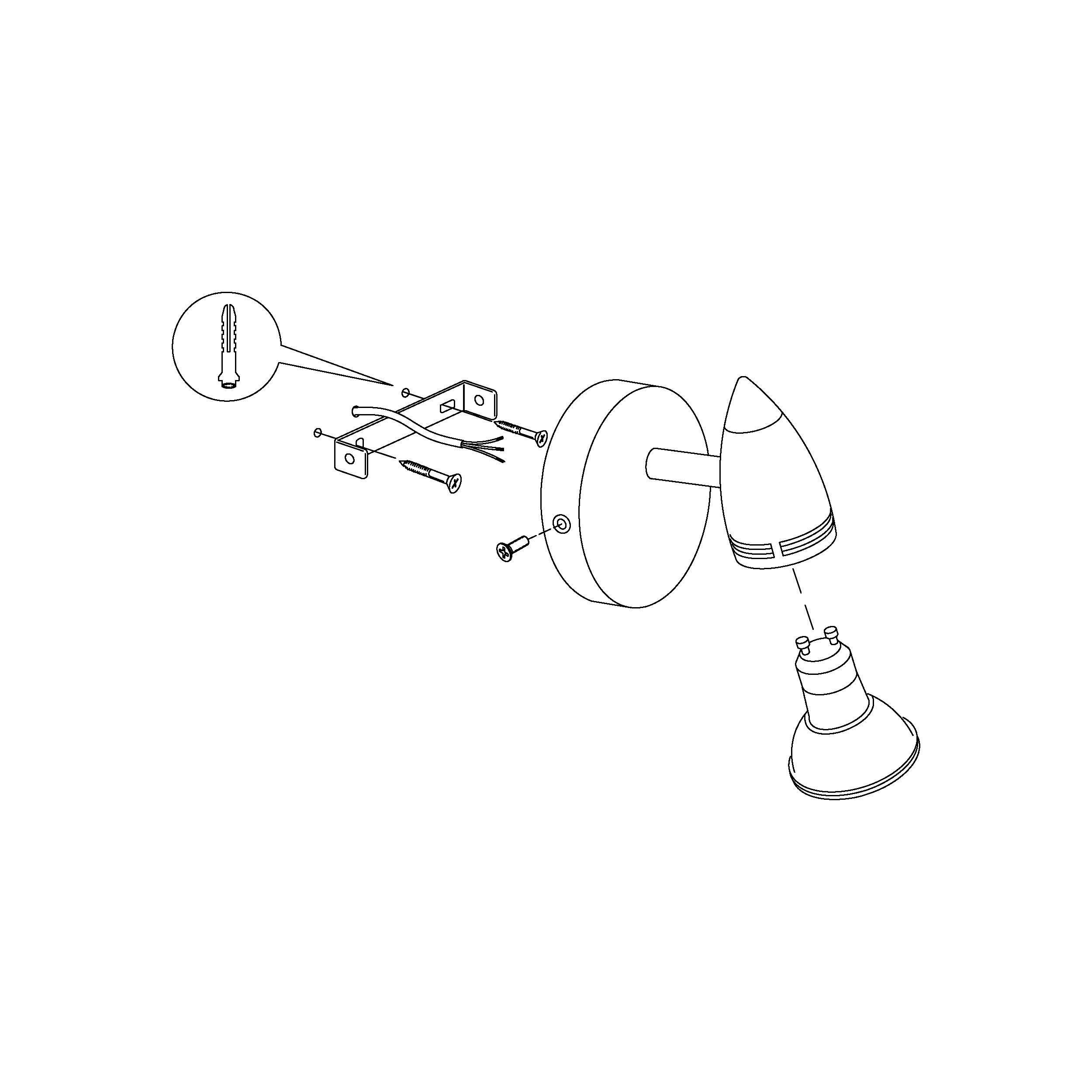 Spot MAGNIUM gris mat Ø7cm