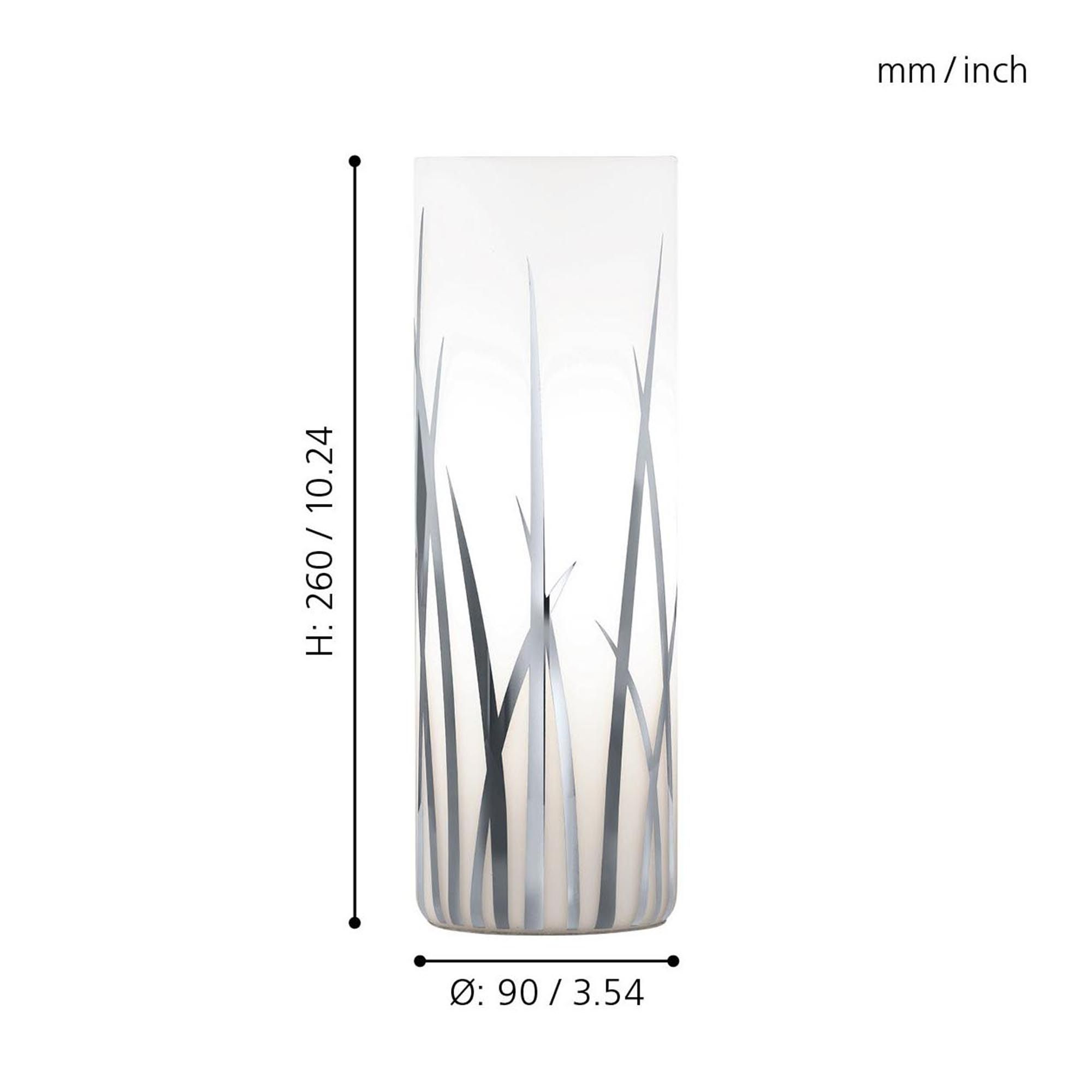 Lampe RIVATO blanc H26cm