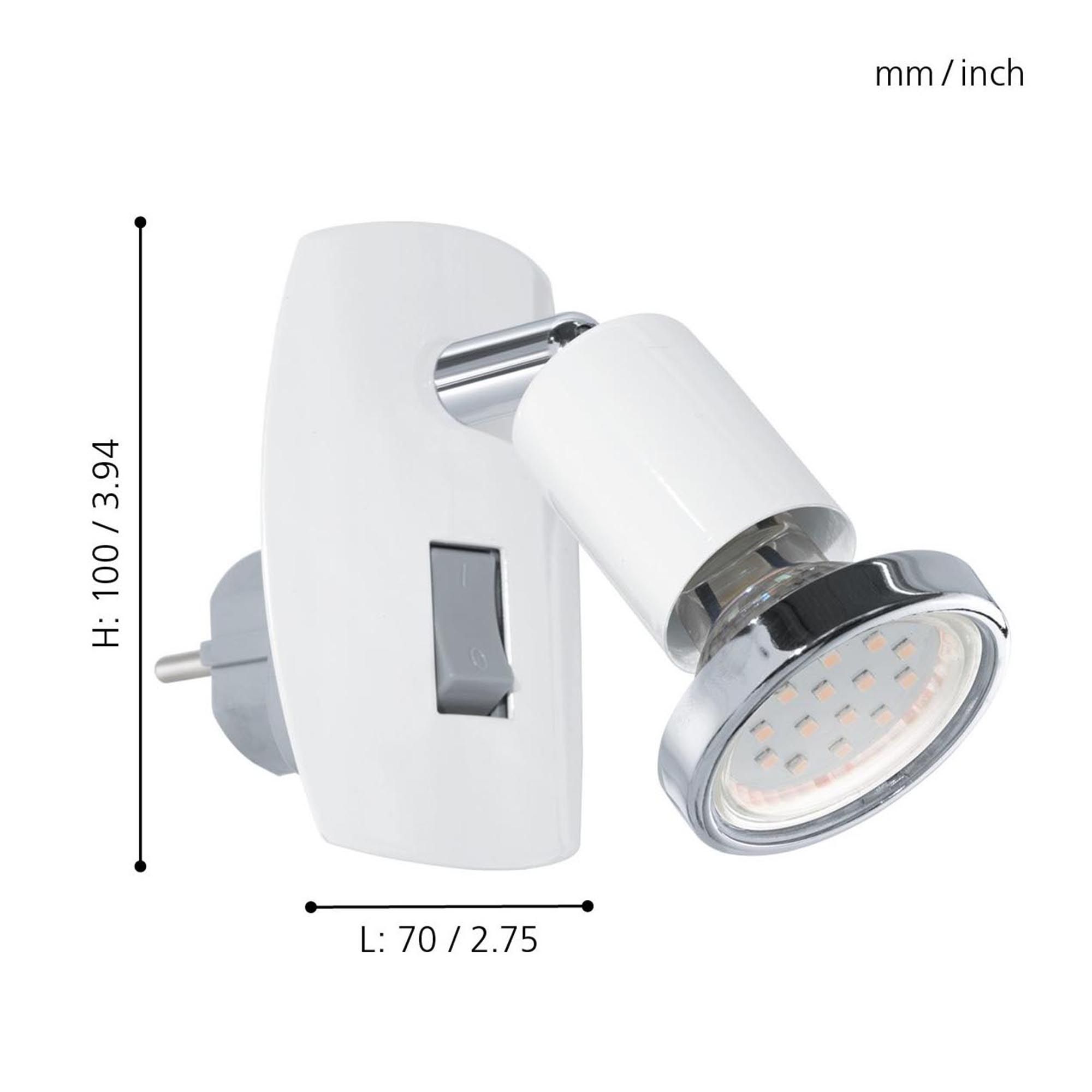 Plafonnier MINI 4 blanc L7cm