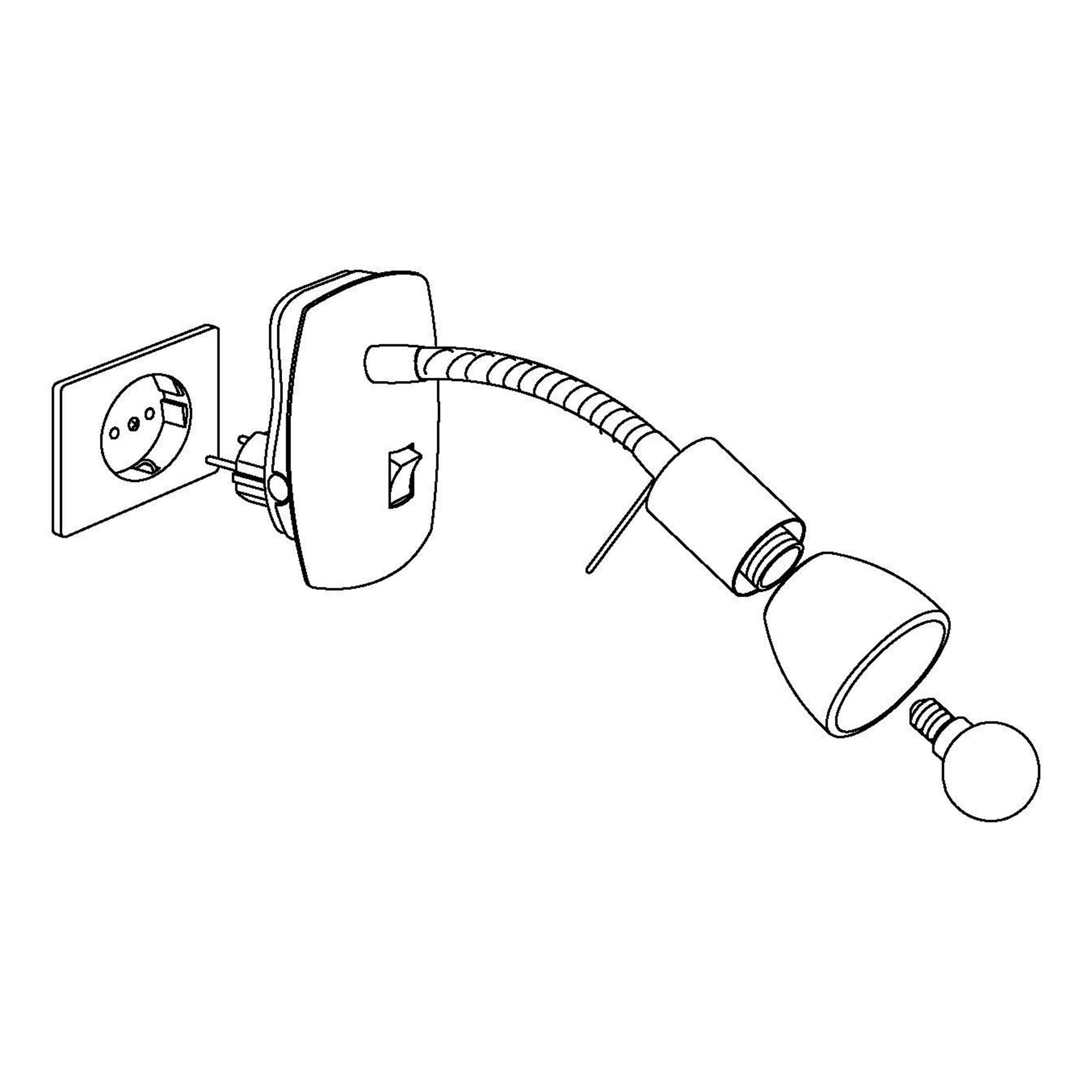 Plafonnier MINI 4 gris mat H20cm