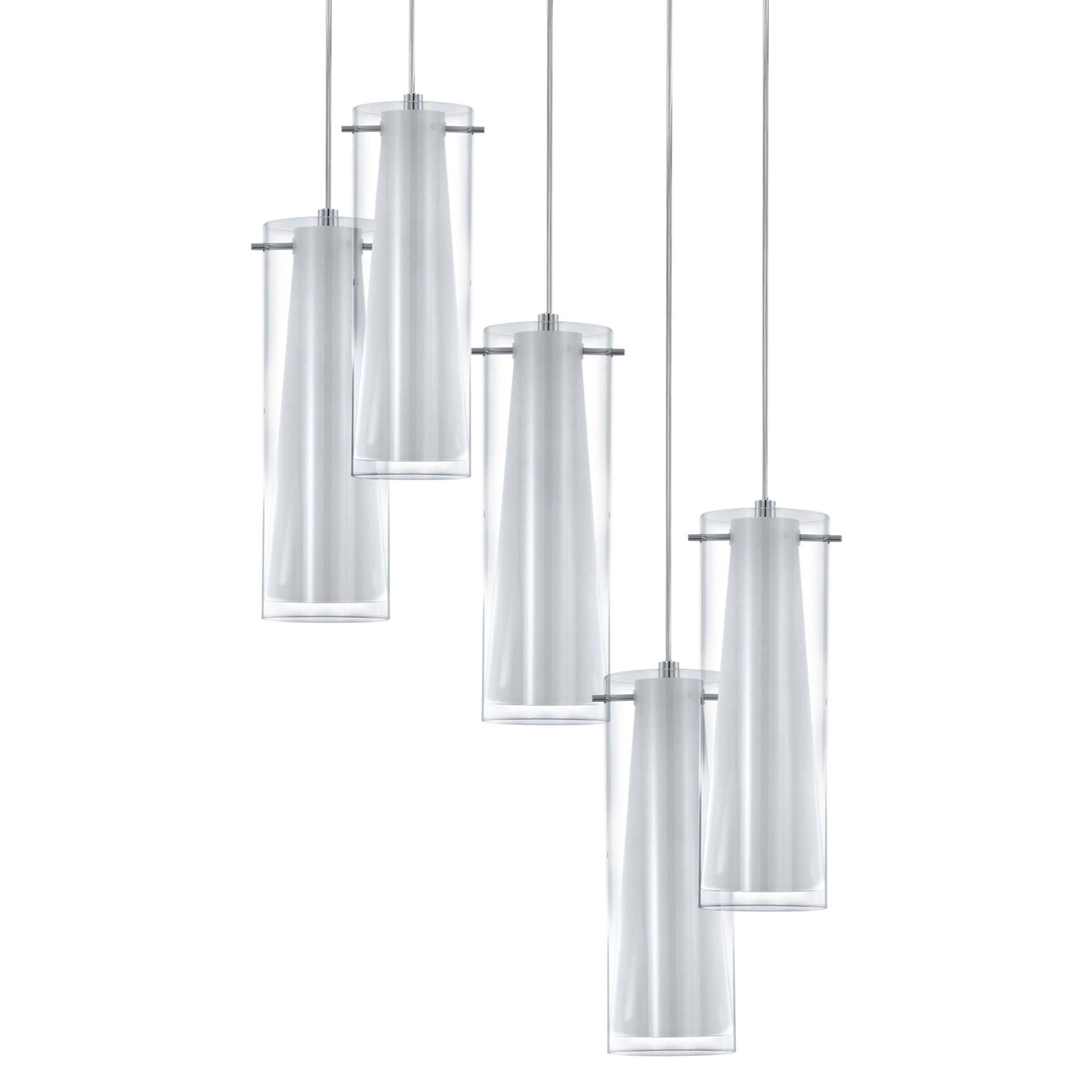 Suspension PINTO verre opalin Ø50cm