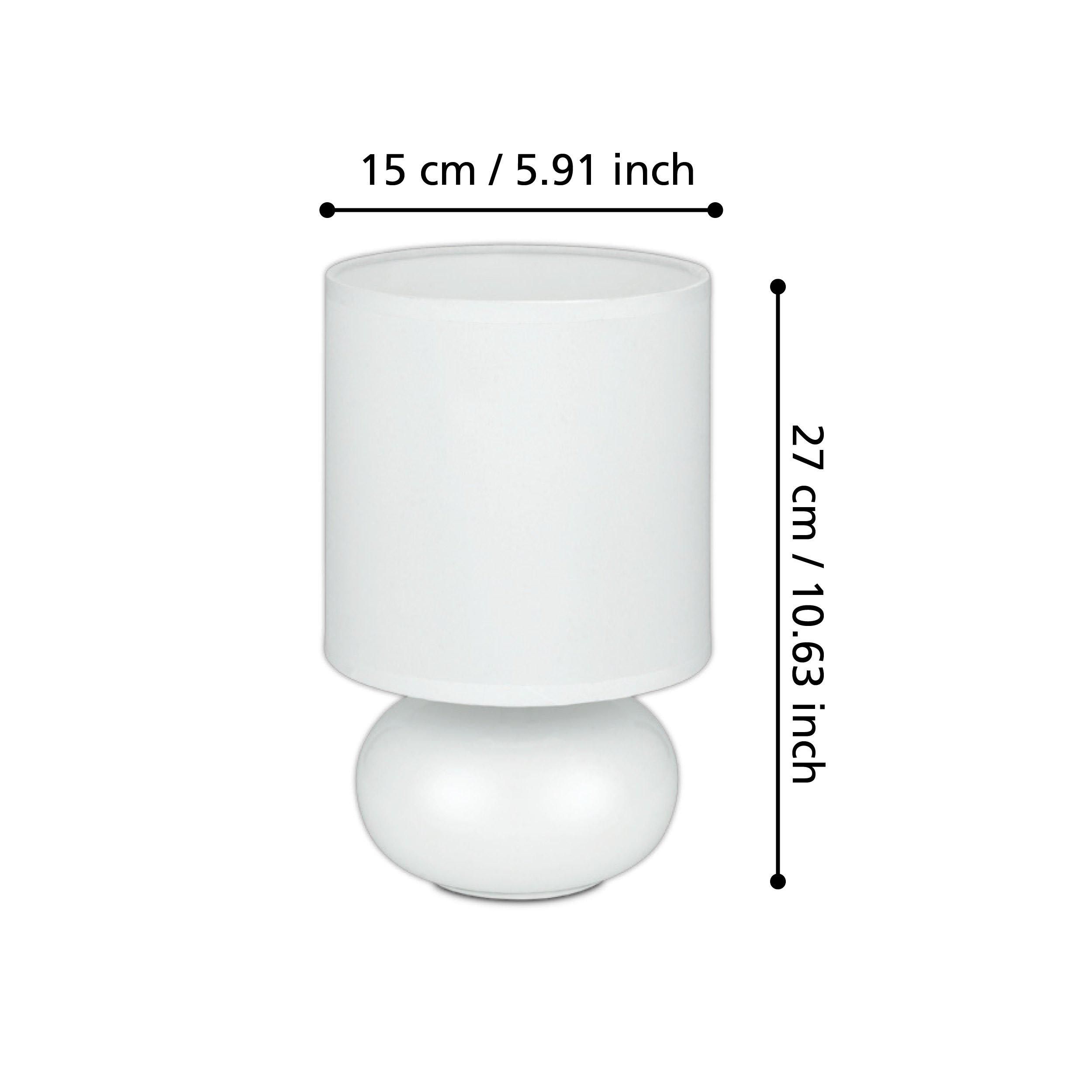 Lampe TRONDIO blanc H27cm