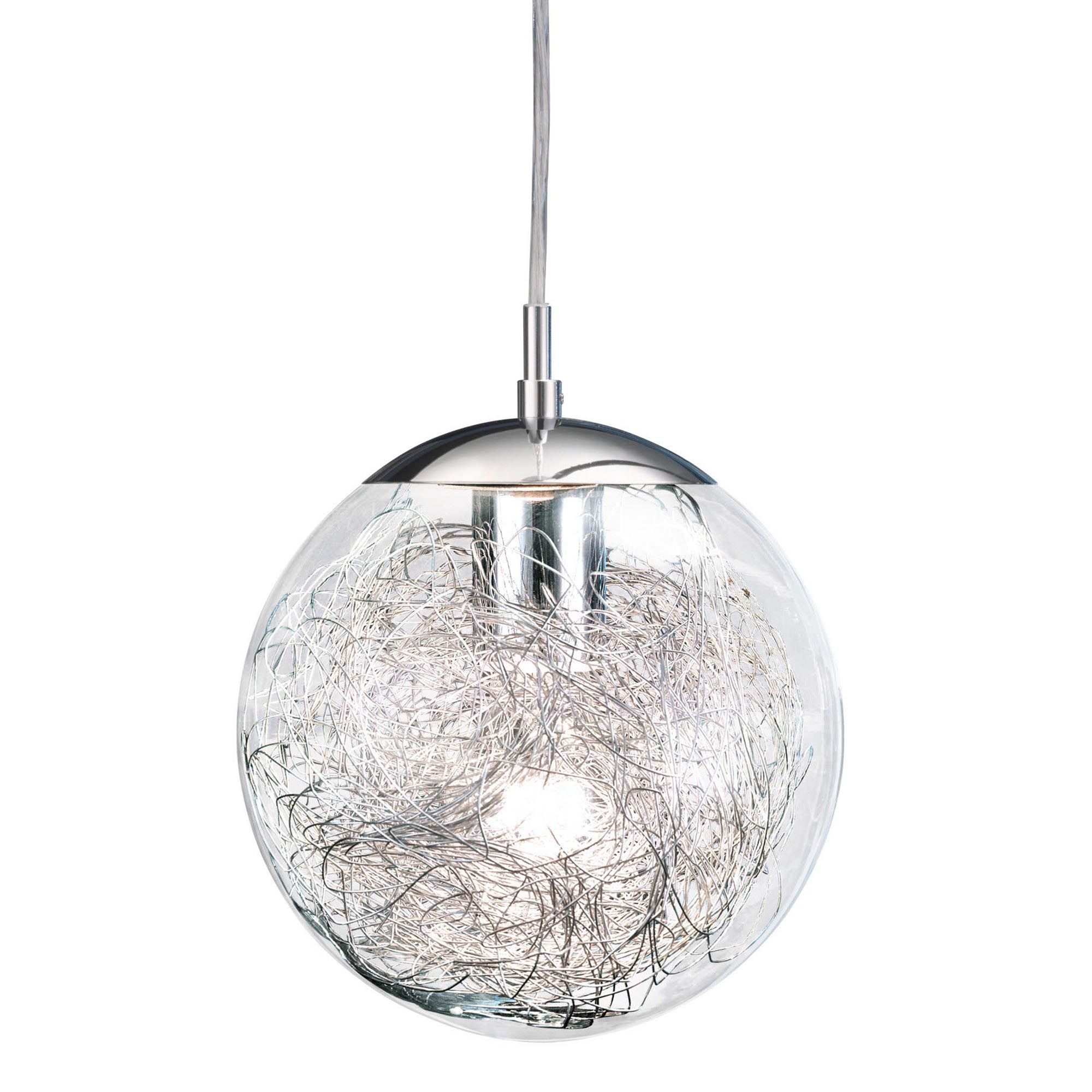 Suspension verre trspt LUBERIO E27 1X60W