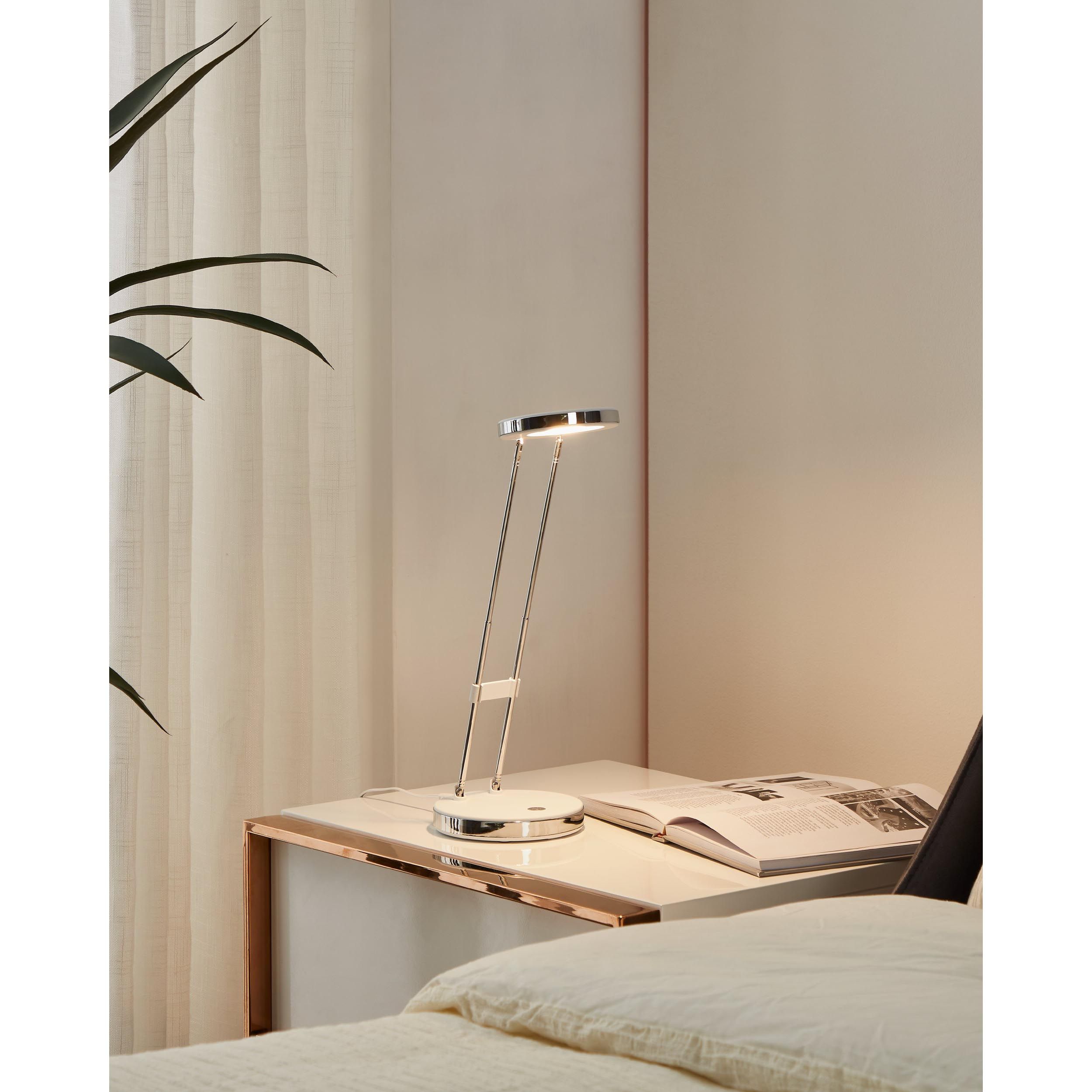 Lampe LED GEXO blanc H32cm