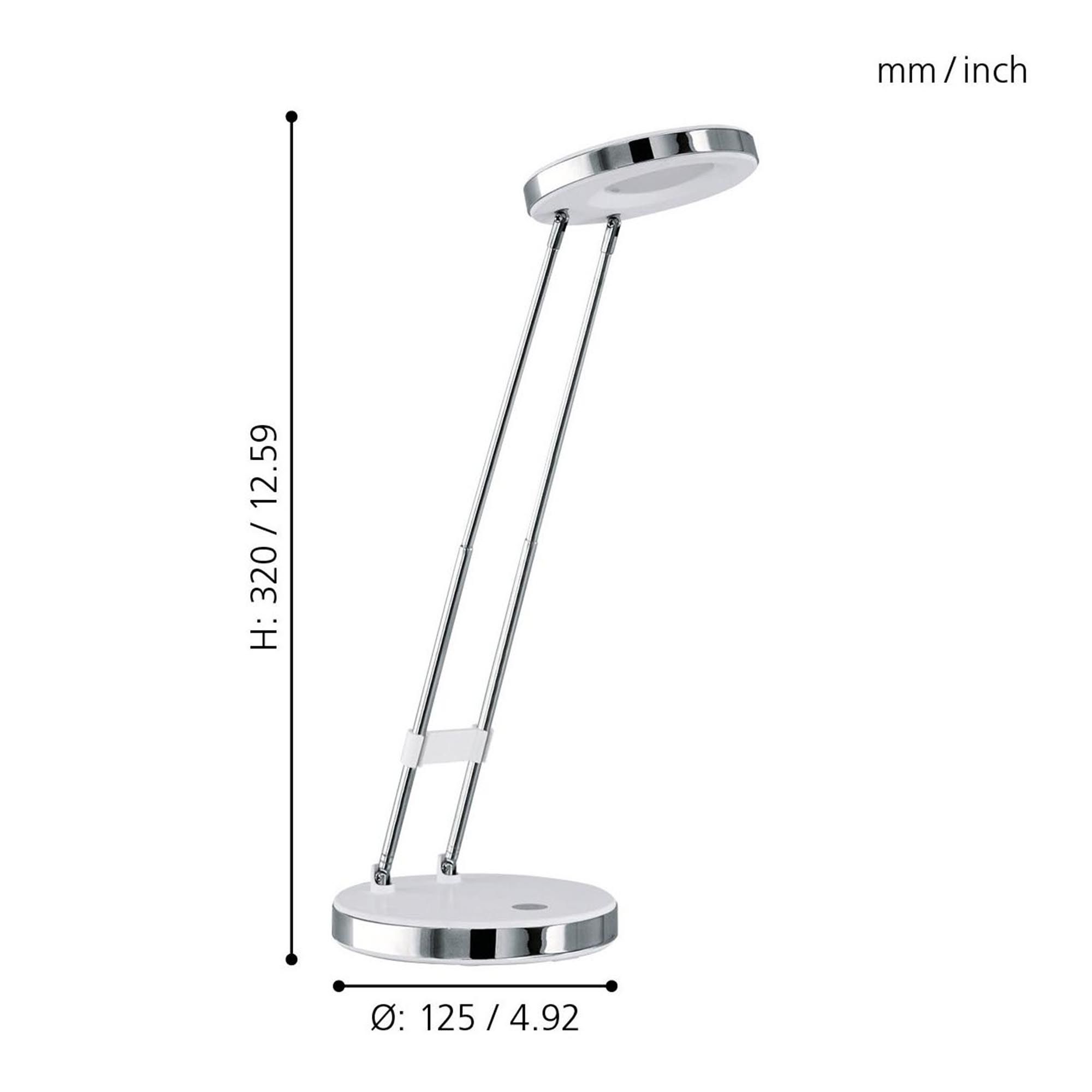 Lampe LED GEXO blanc H32cm