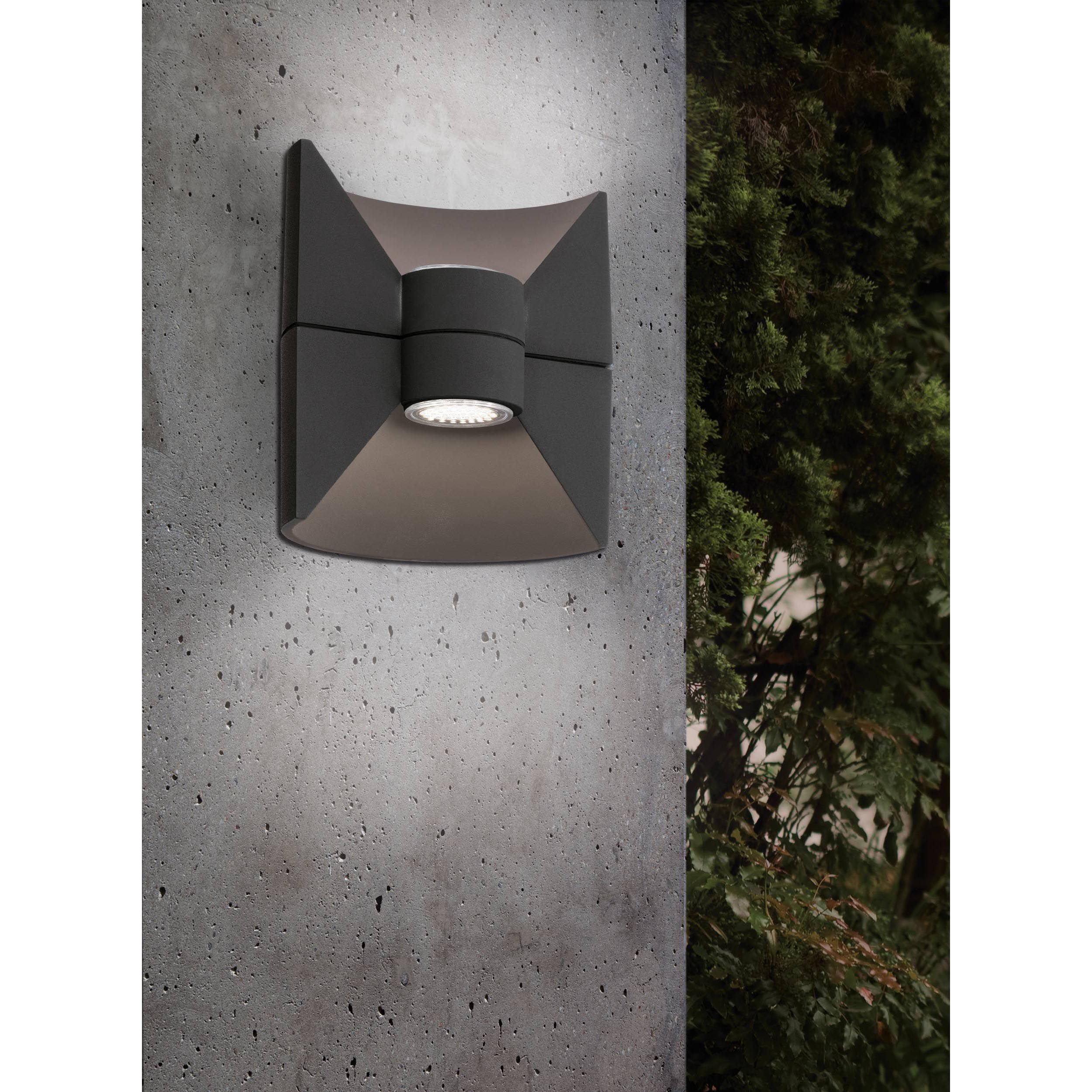 Applique extérieure LED REDONDO anthracite H17,5cm