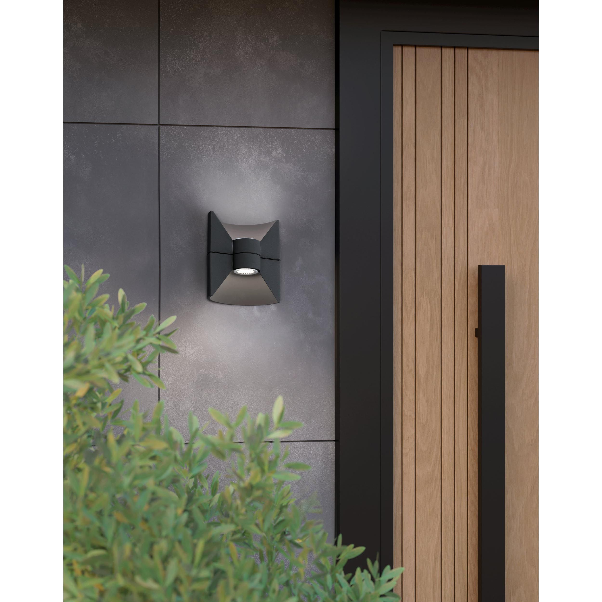 Applique extérieure LED REDONDO anthracite H17,5cm