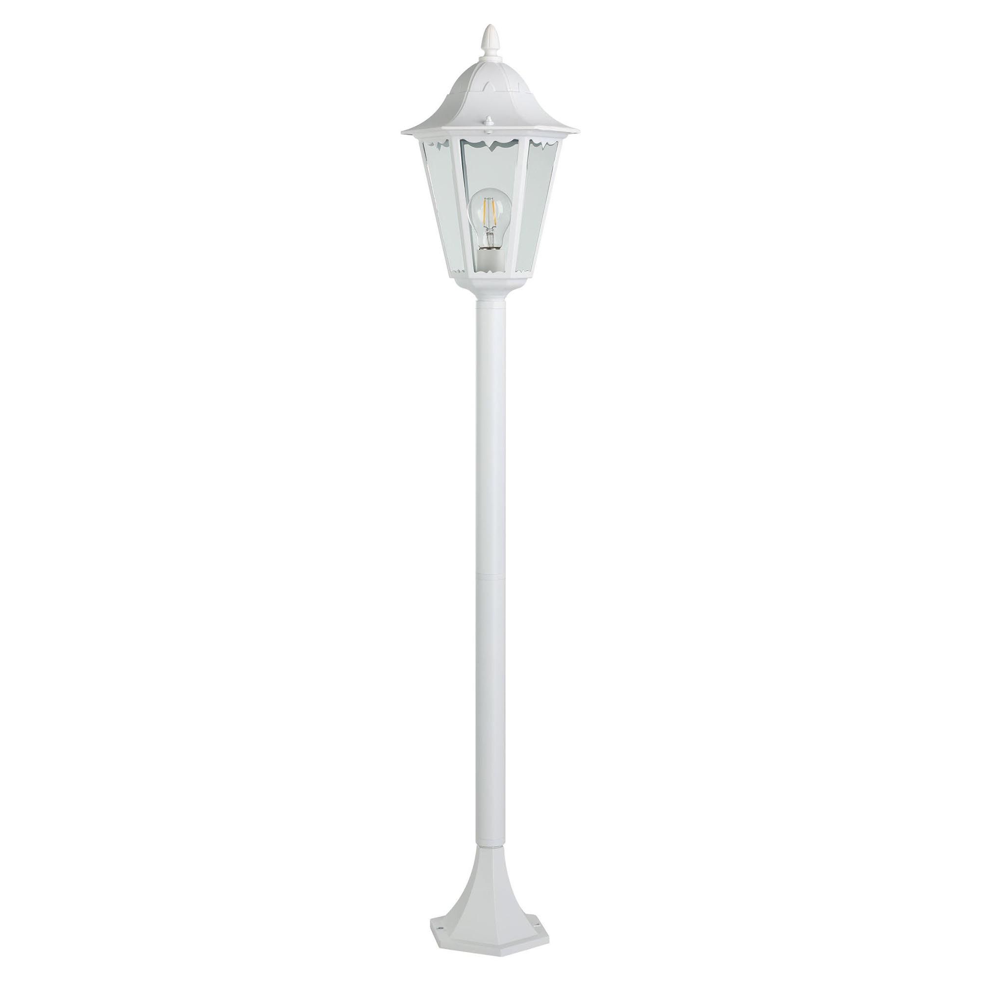 Lampadaire extérieur NAVEDO blanc H120cm