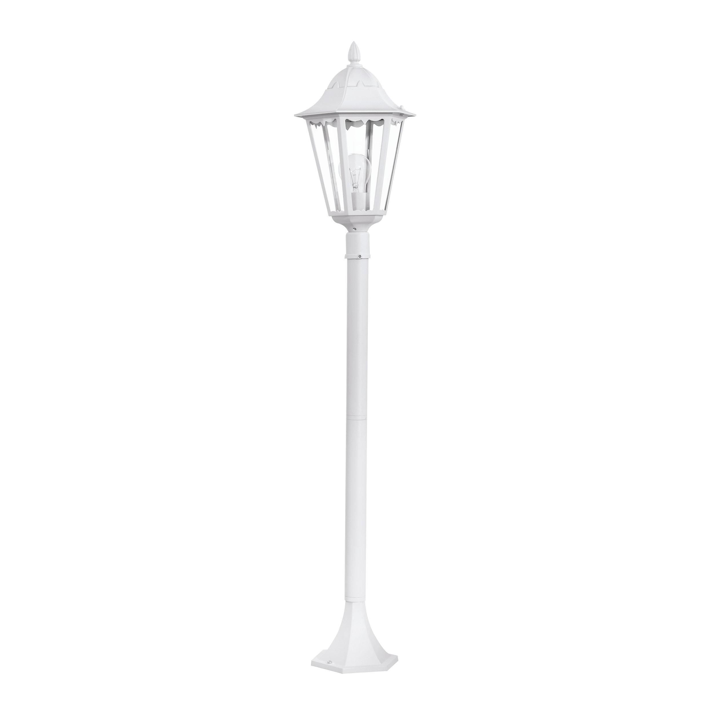 Lampadaire extérieur NAVEDO blanc H120cm