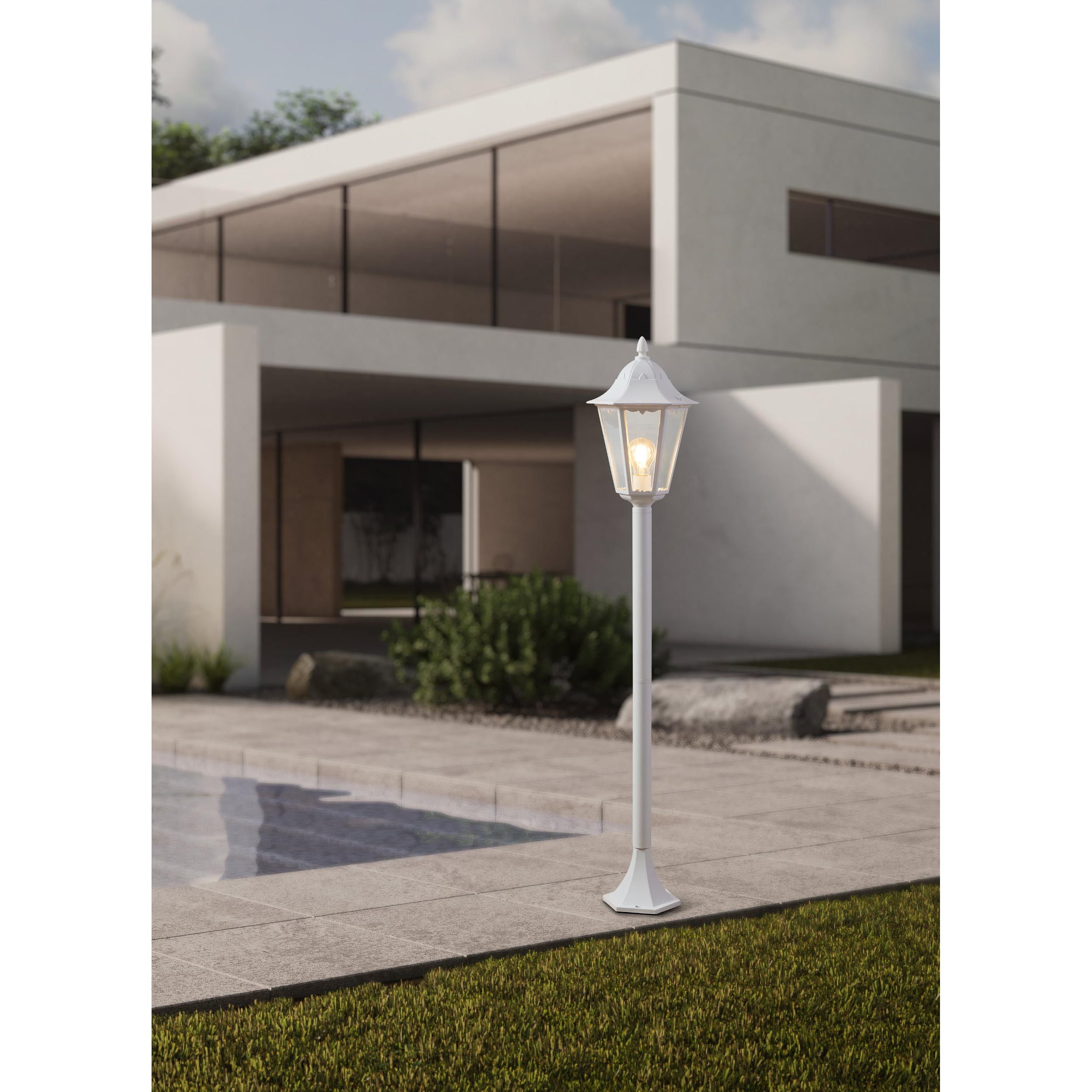 Lampadaire extérieur NAVEDO blanc H120cm