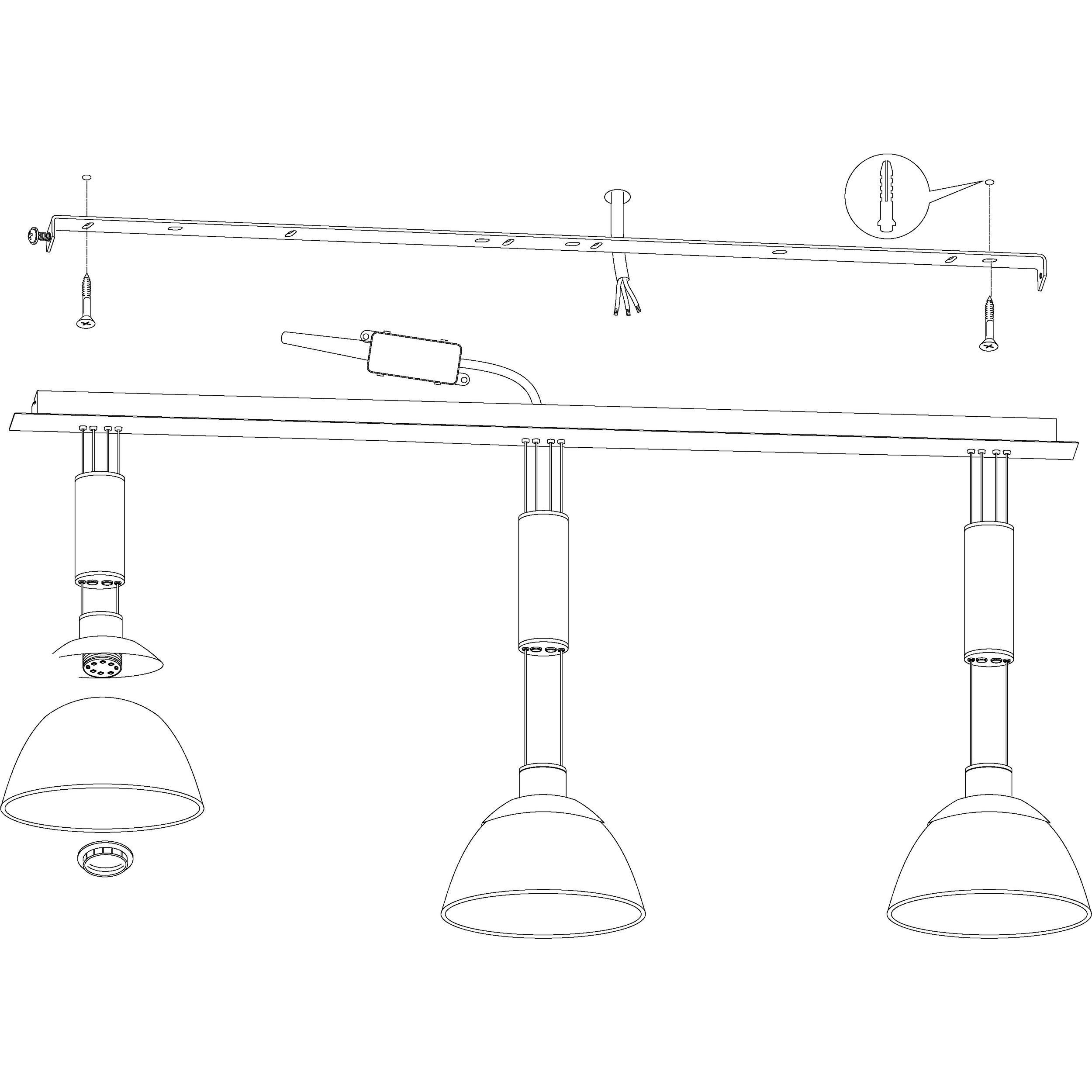Suspension LED MONTEFIO blanc L88,5cm