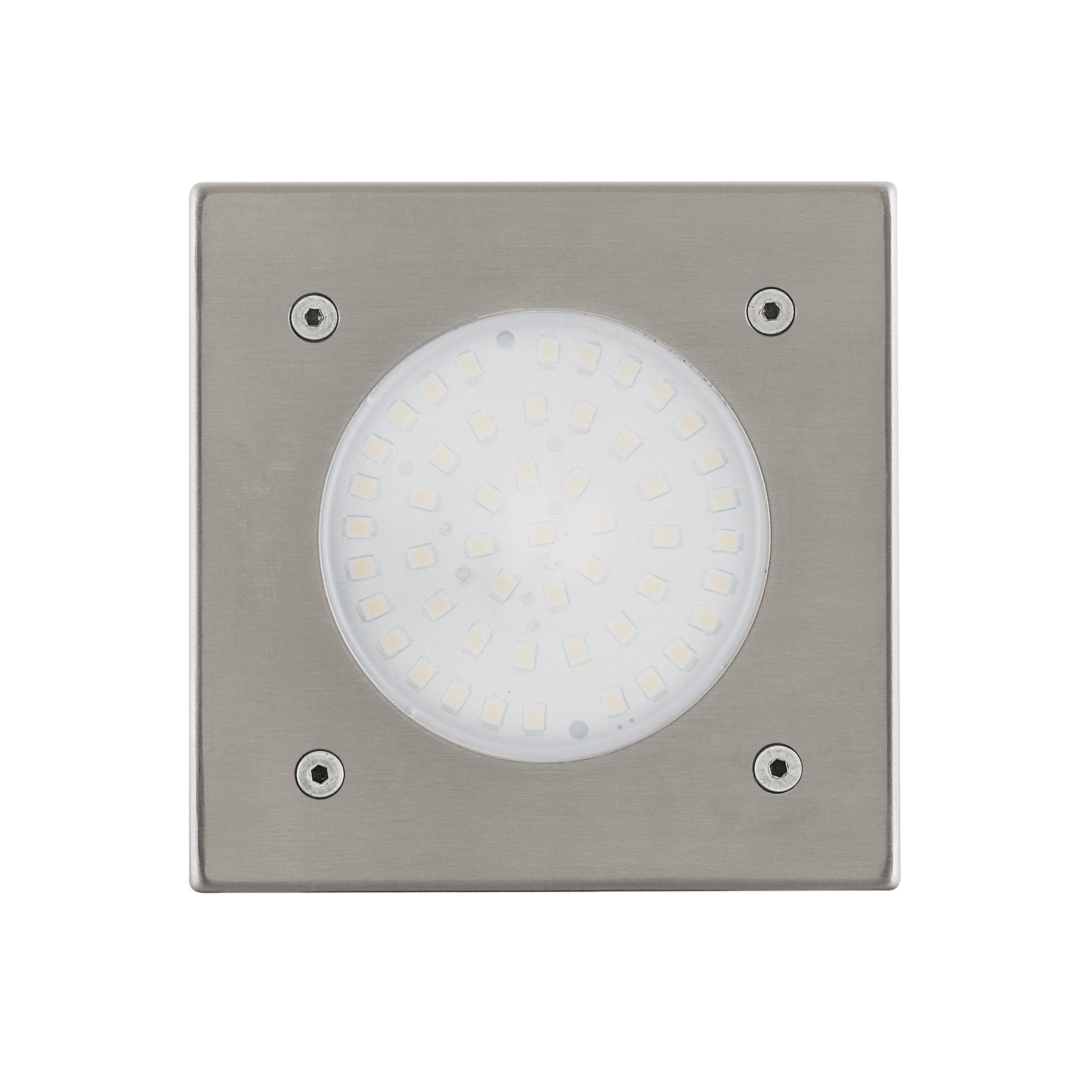Spot extérieur LED LAMEDO nickel Ø10cm