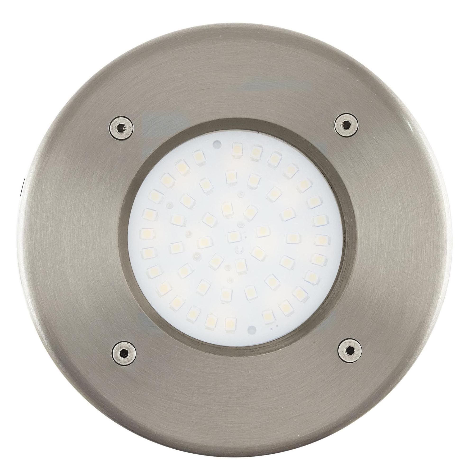 Spot extérieur LED LAMEDO nickel Ø10cm