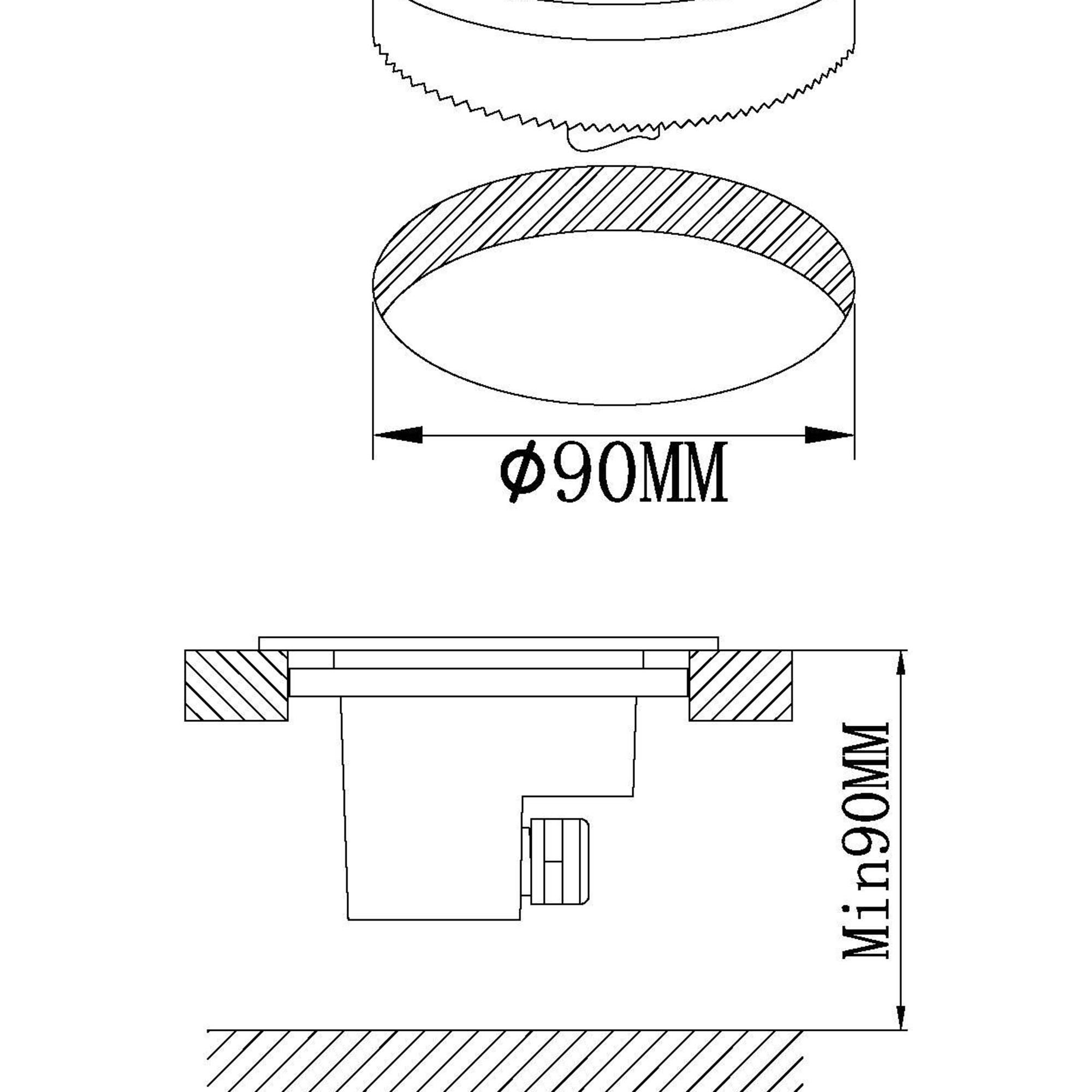 Spot extérieur LED LAMEDO nickel Ø10cm