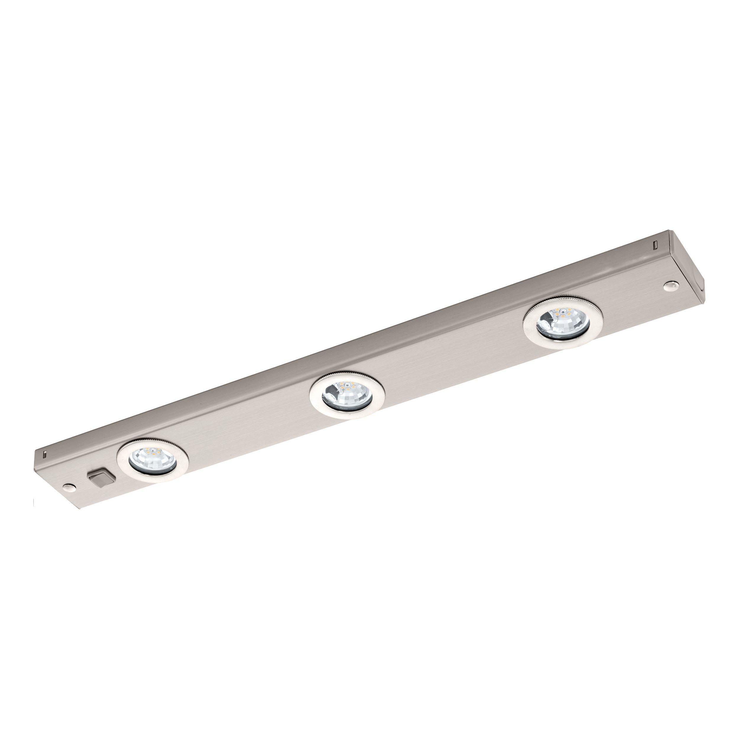 Plafonnier LED nickel L60cm