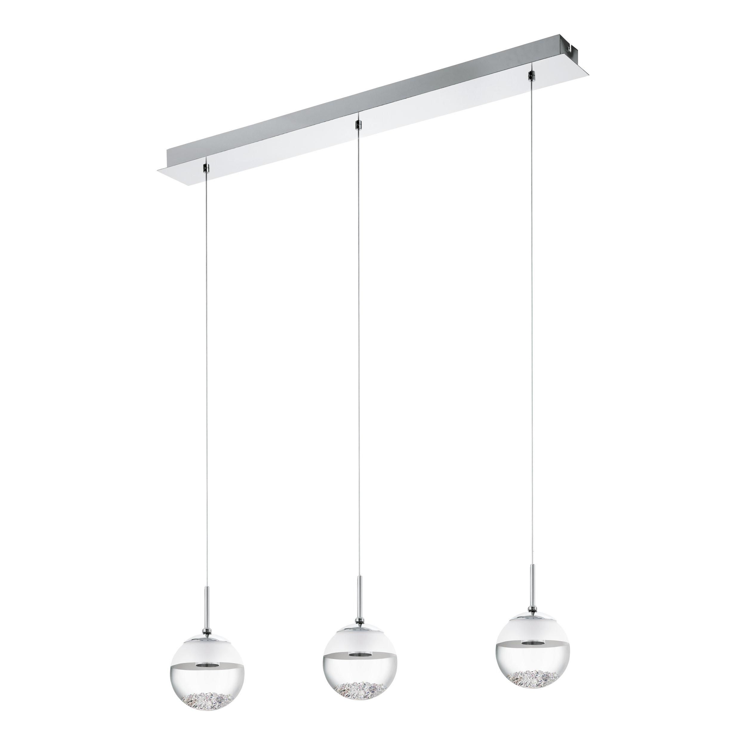 Suspension MONTEFIO 1 argenté L87cm