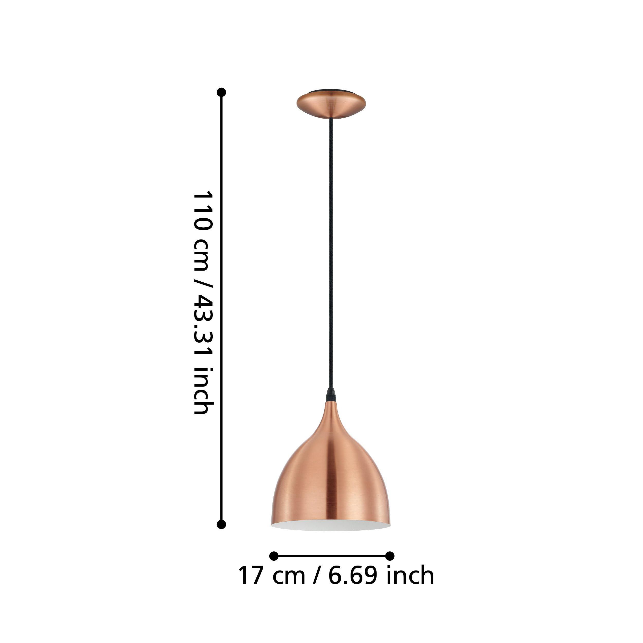 Suspension CORETTO cuivre Ø17cm