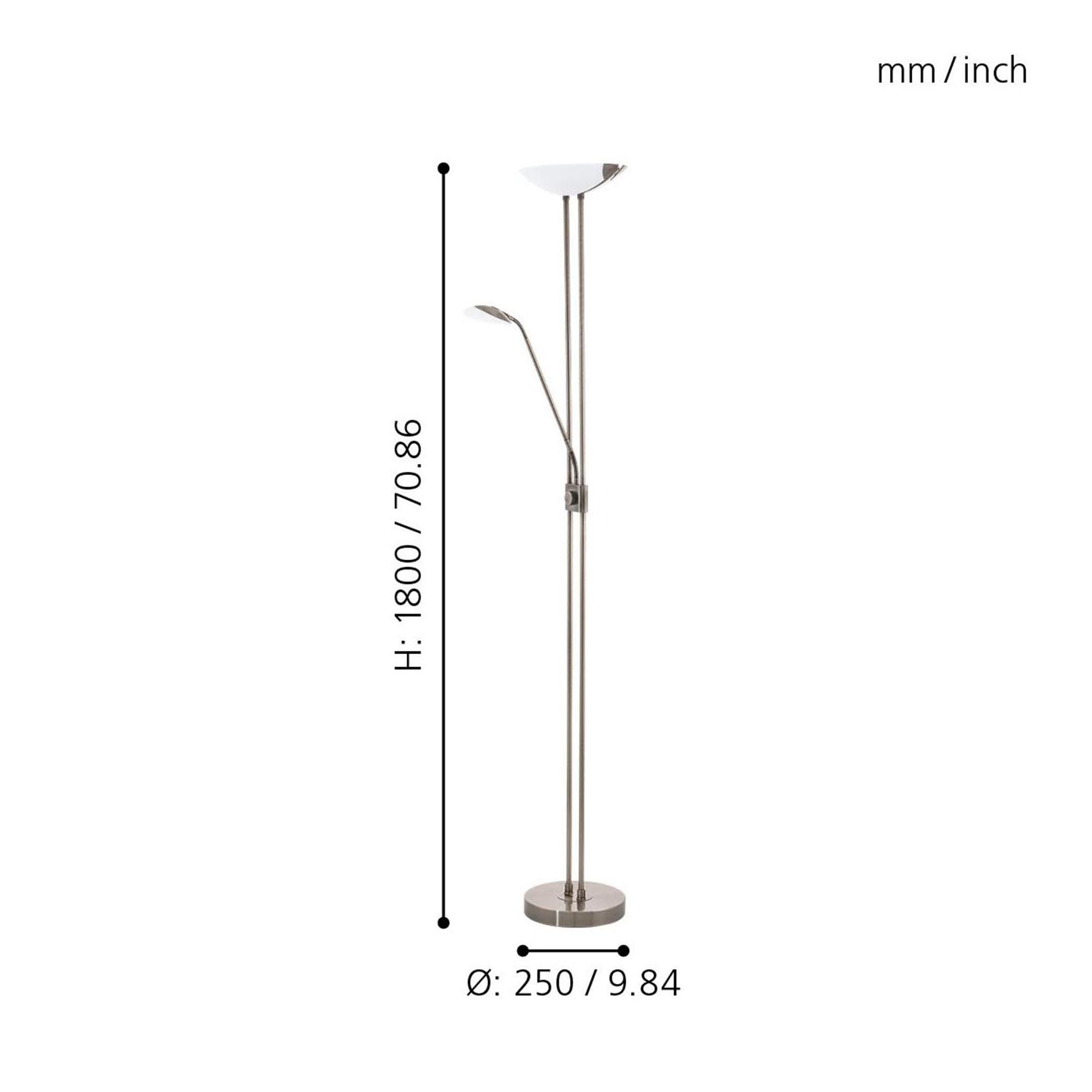 Lampadaire LED BAYA bronze H180cm
