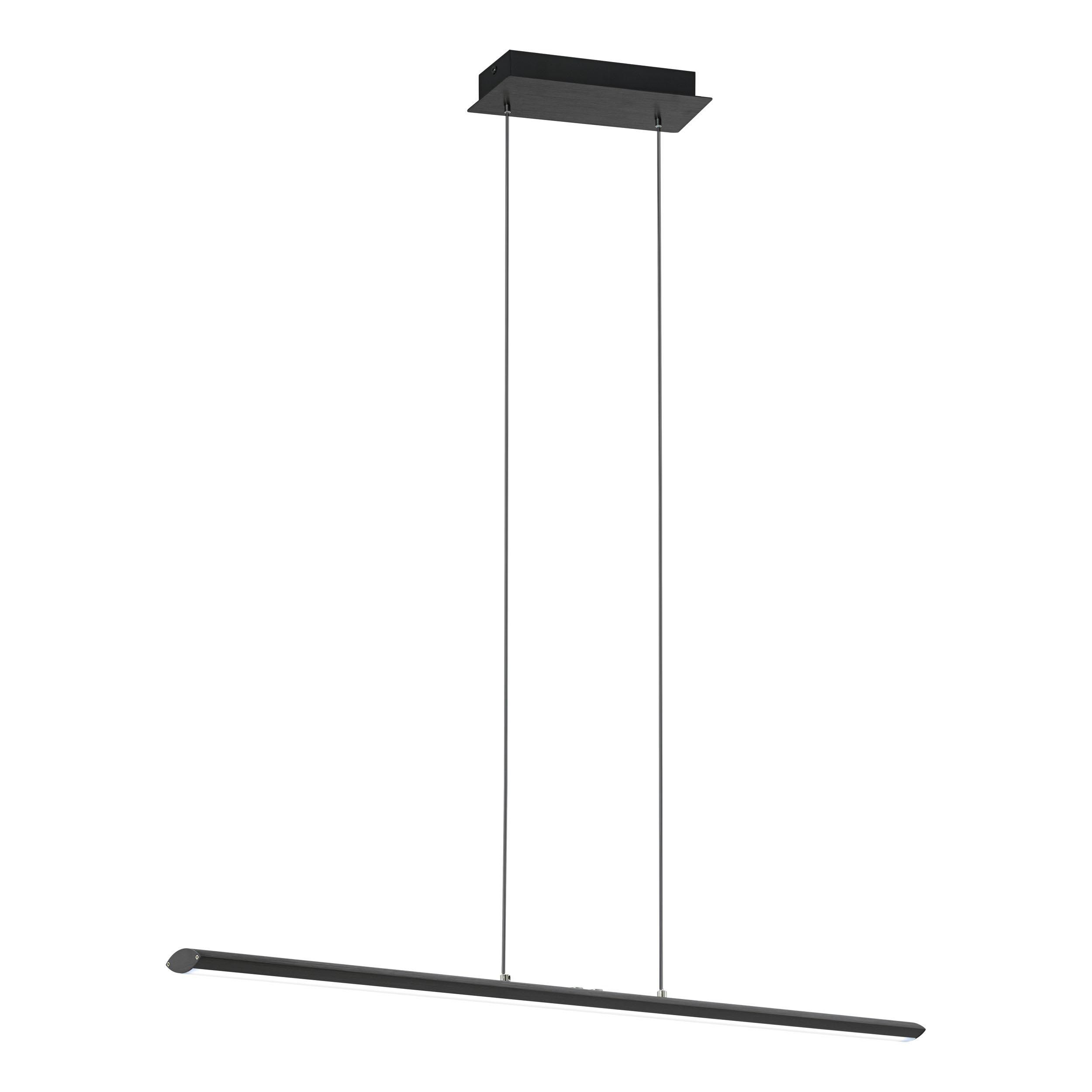 Suspension LED PELLARO noir L110cm