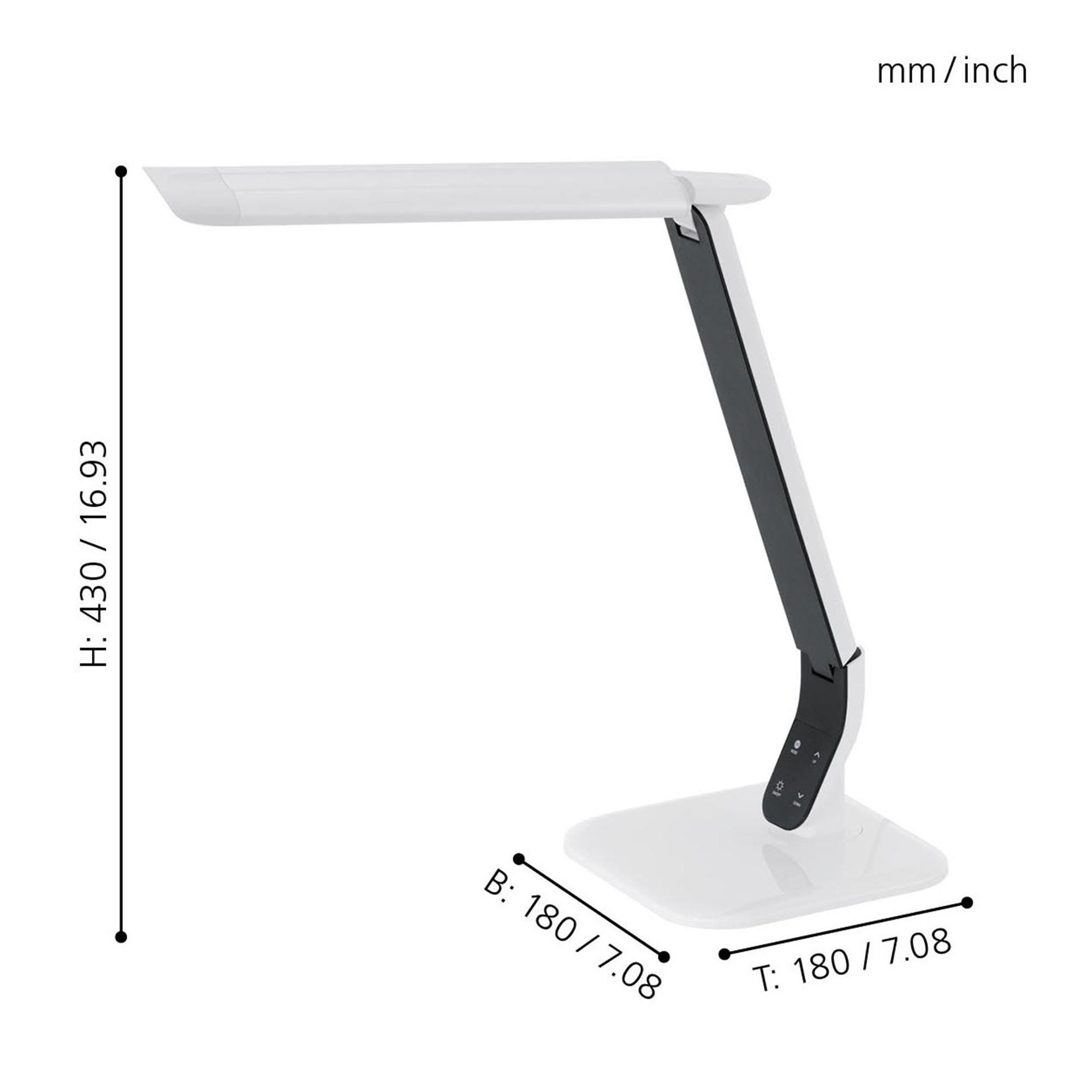 Lampe LED SELLANO blanc H42cm