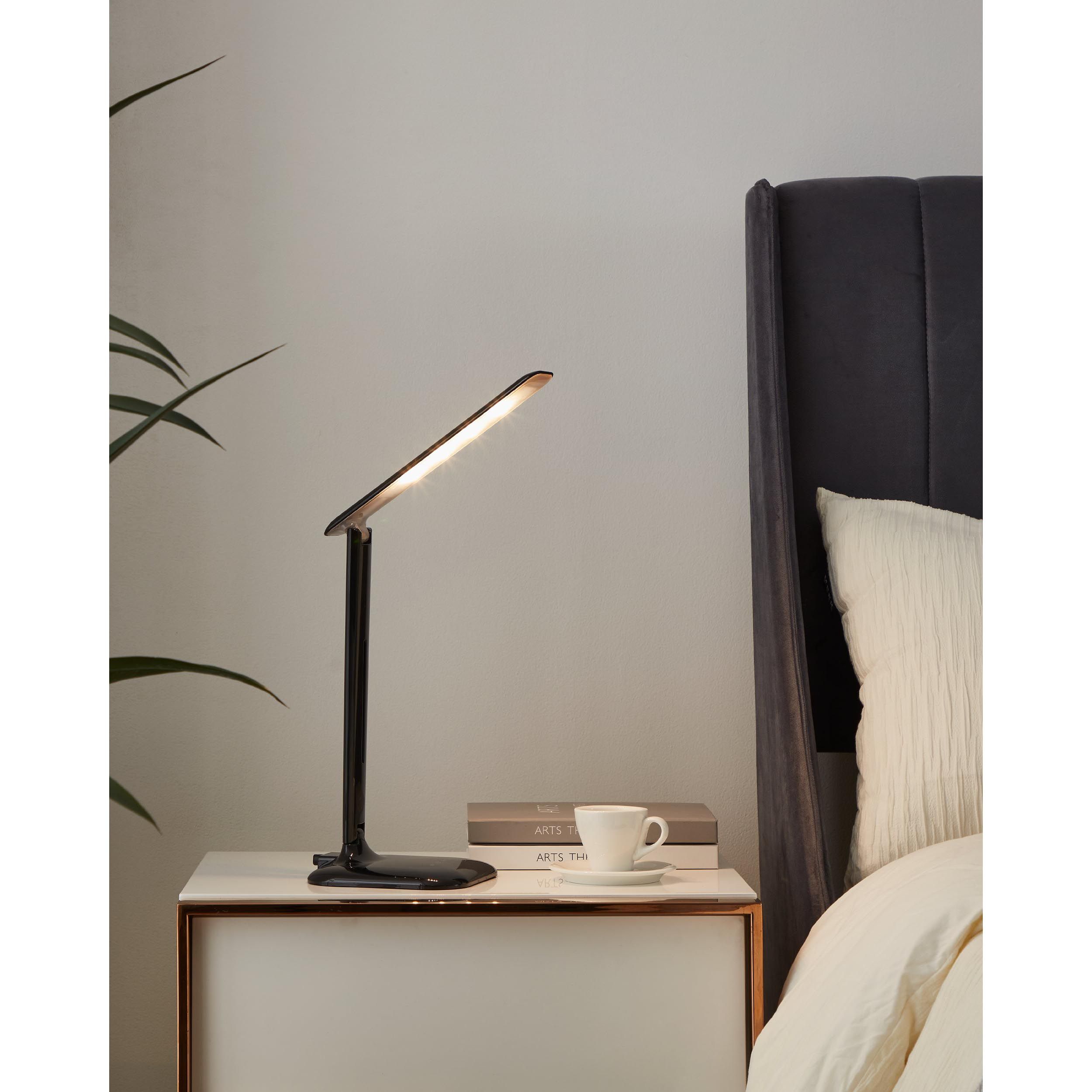 Lampe de bureau plastique noir CAUPO LED INT 1X2,1W