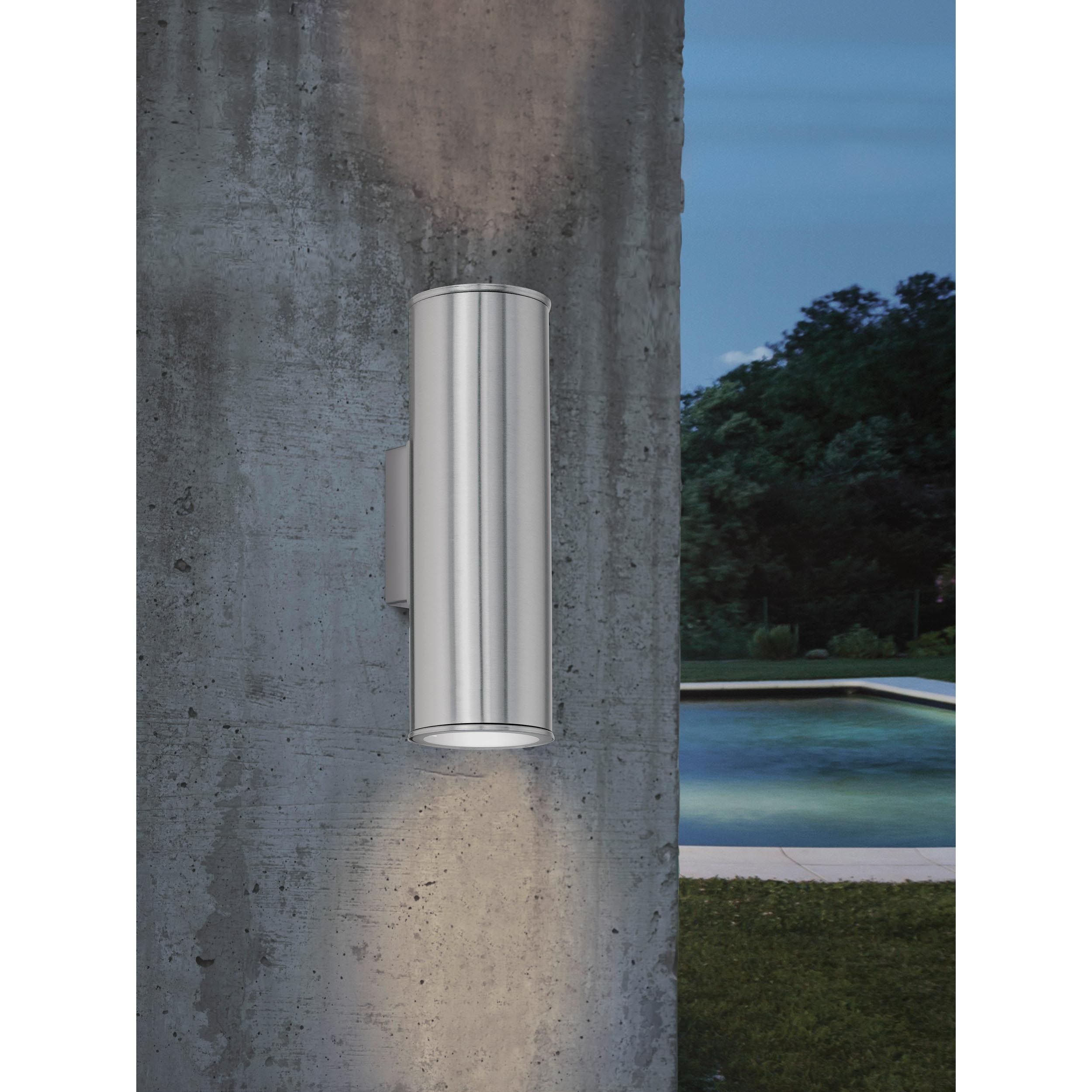 Applique extérieure RIGA nickel H20cm