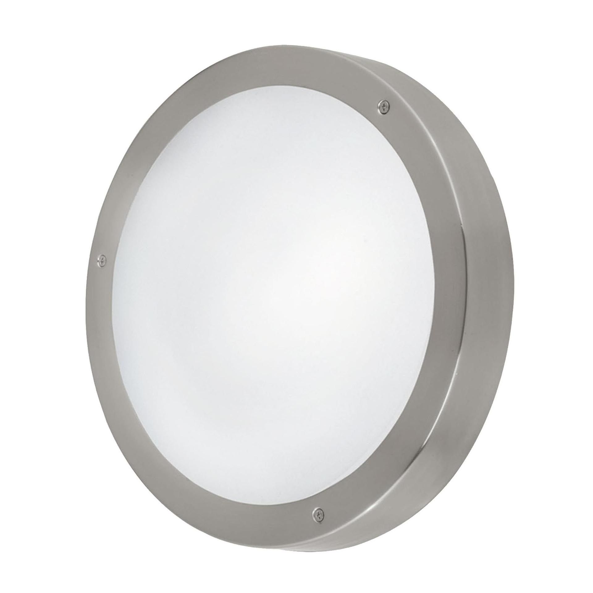 Applique extérieure LED VENTO 1 argenté Ø28,5cm