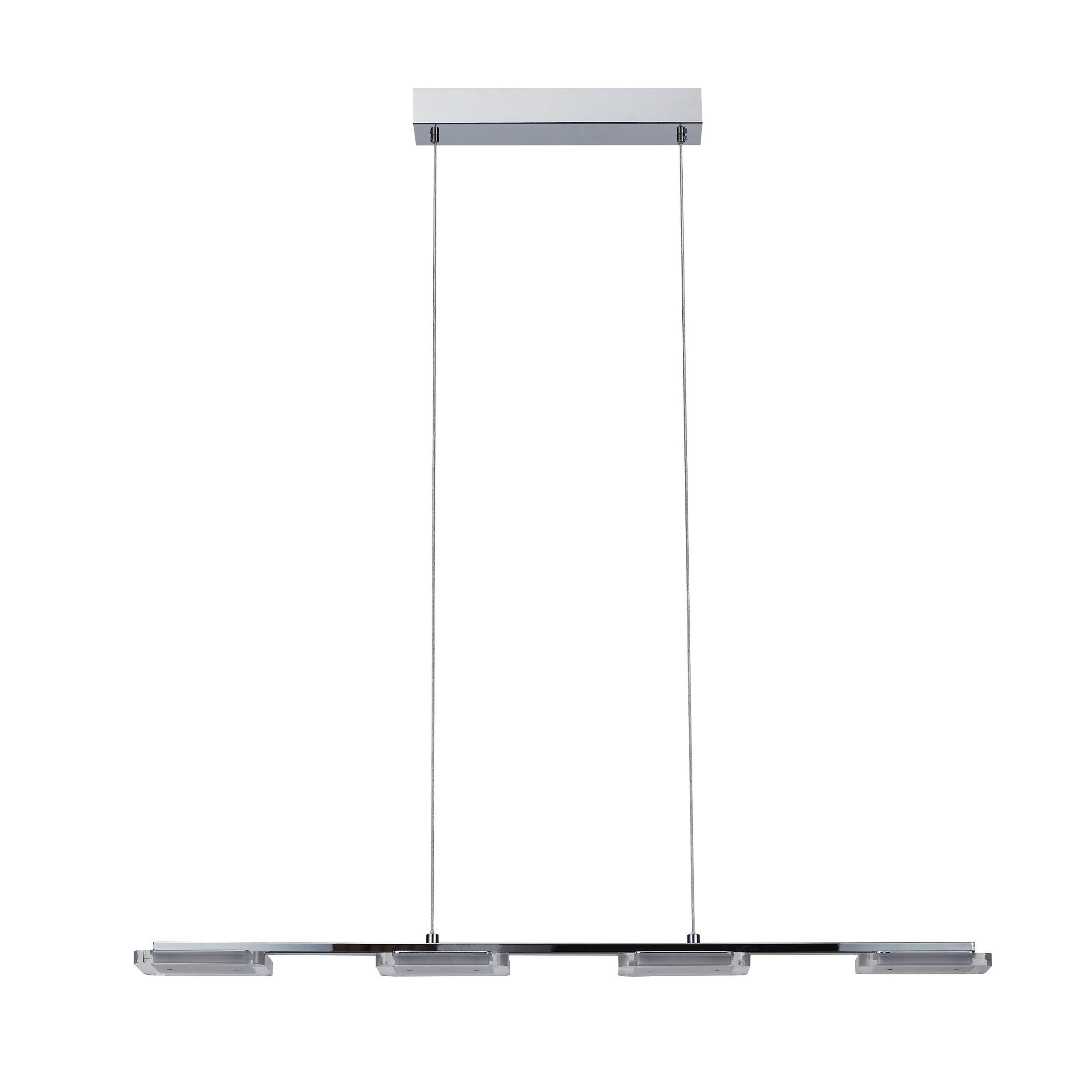 Suspension LED CARTAMA argenté L78cm