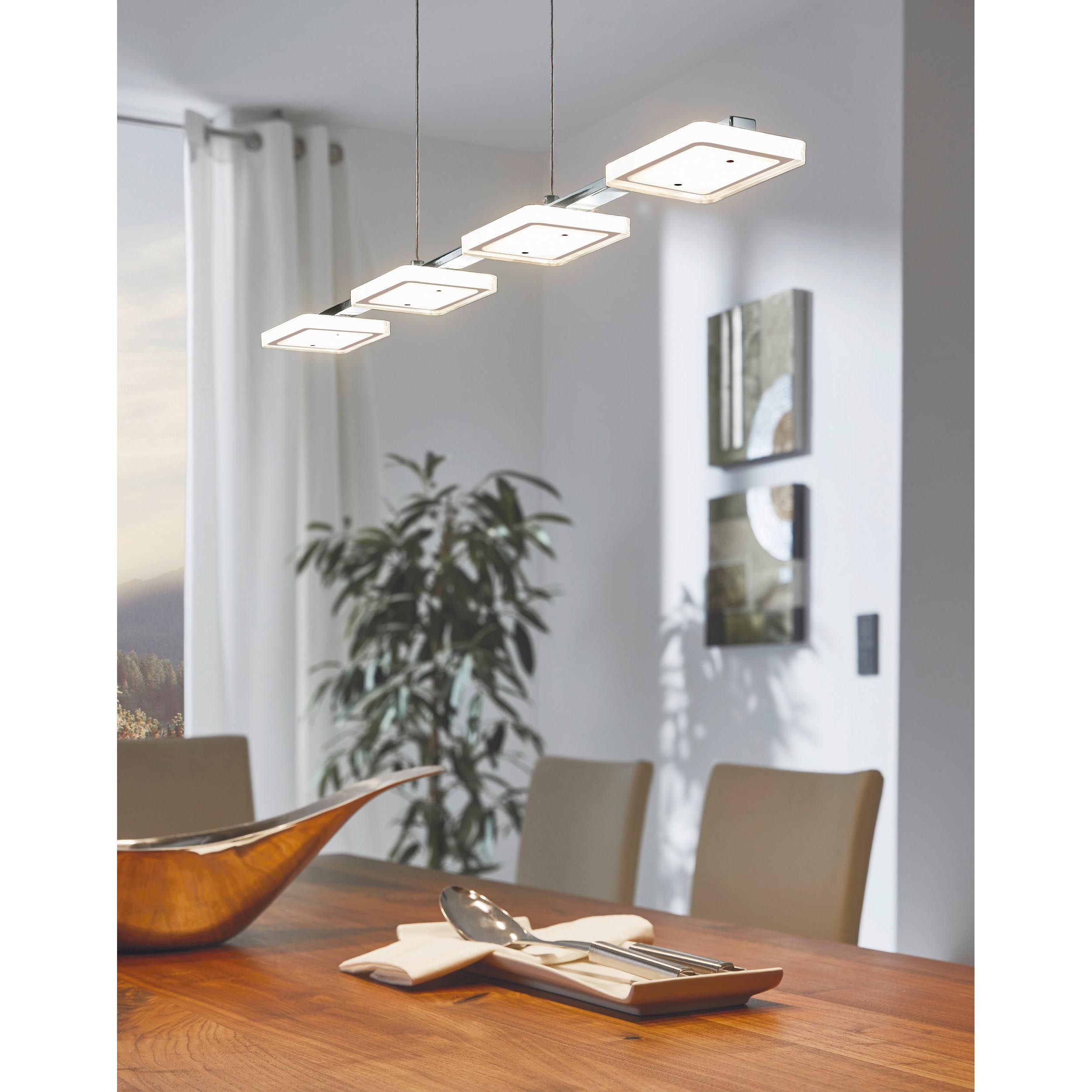 Suspension LED CARTAMA argenté L78cm