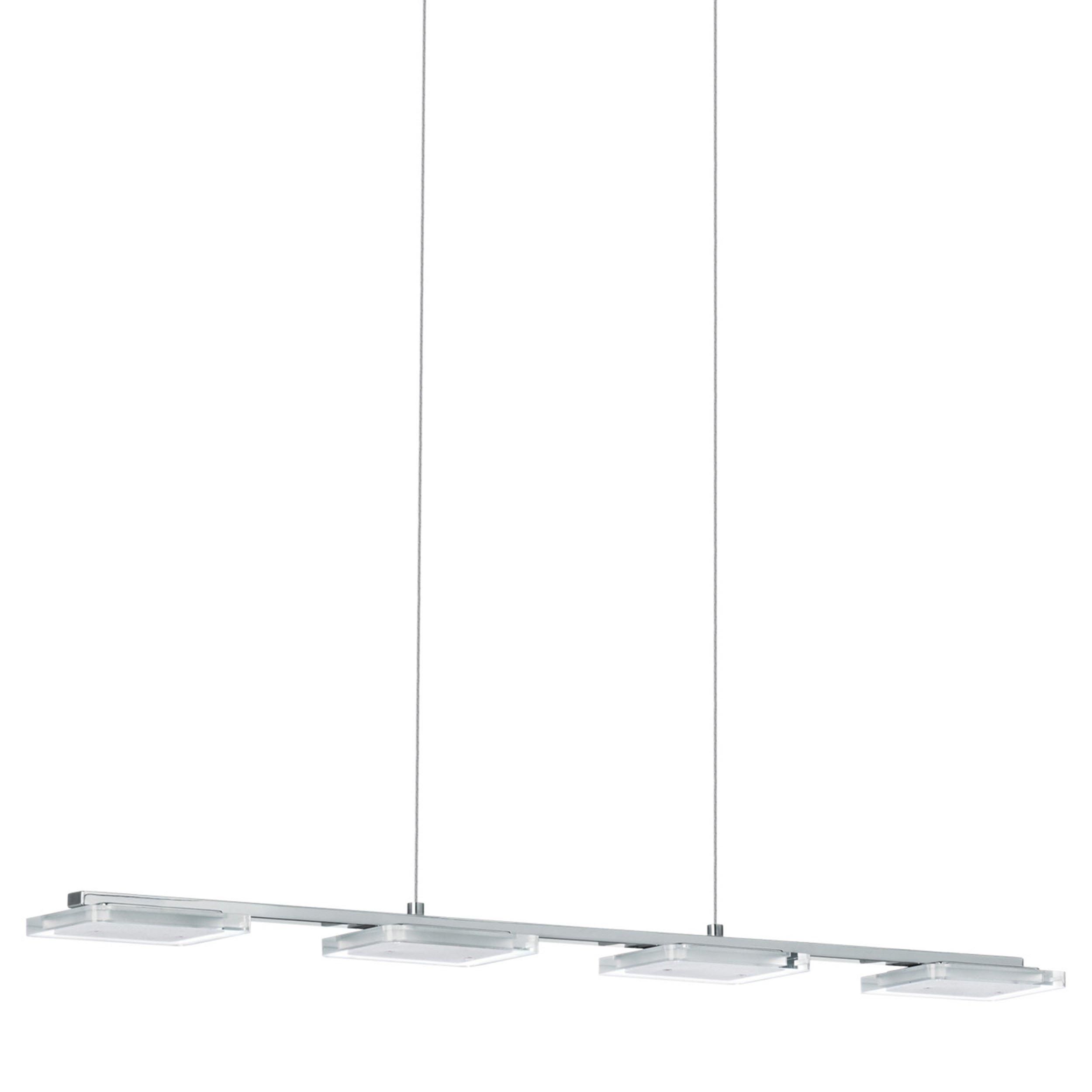 Suspension LED CARTAMA argenté L78cm