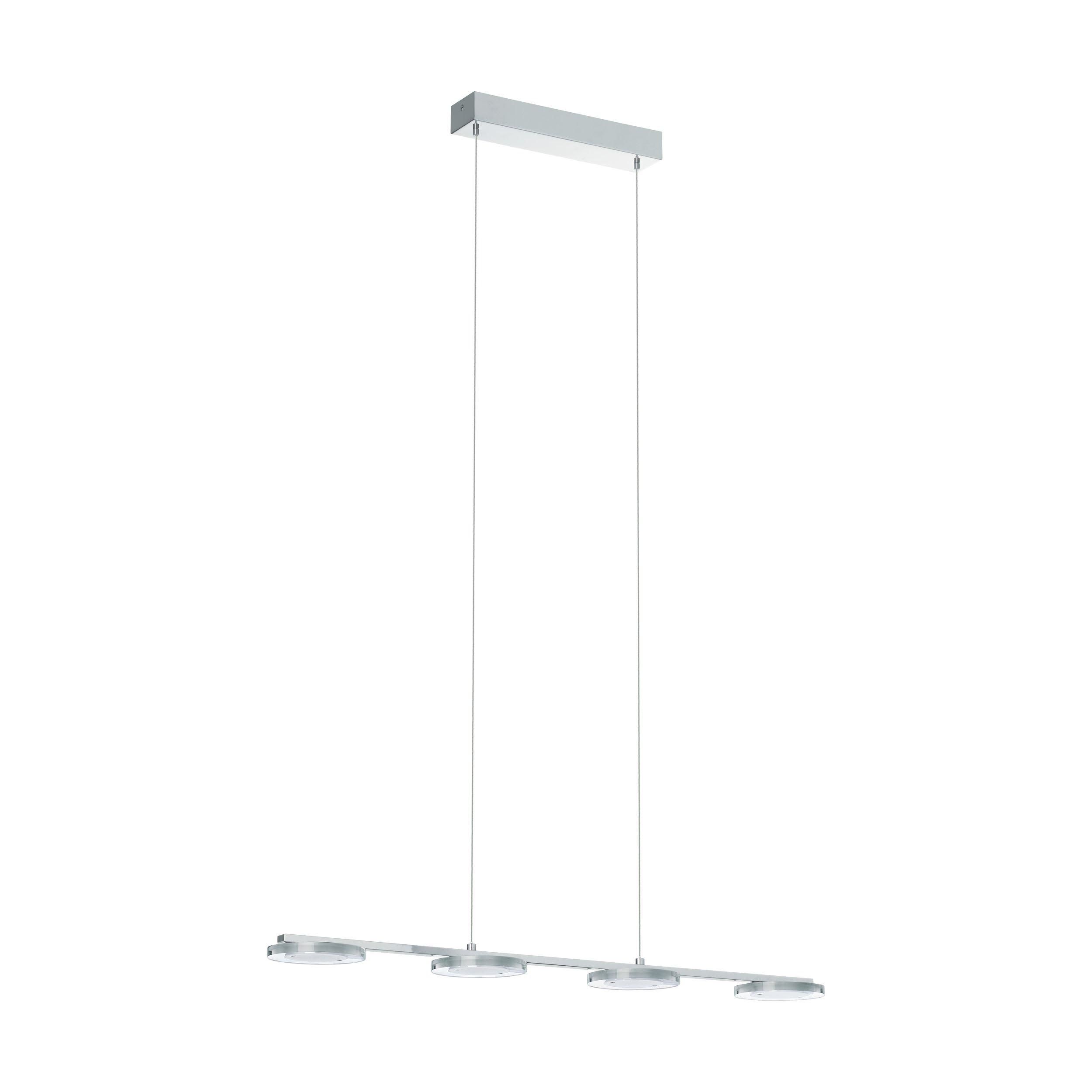 Suspension LED CARTAMA argenté L77,5cm