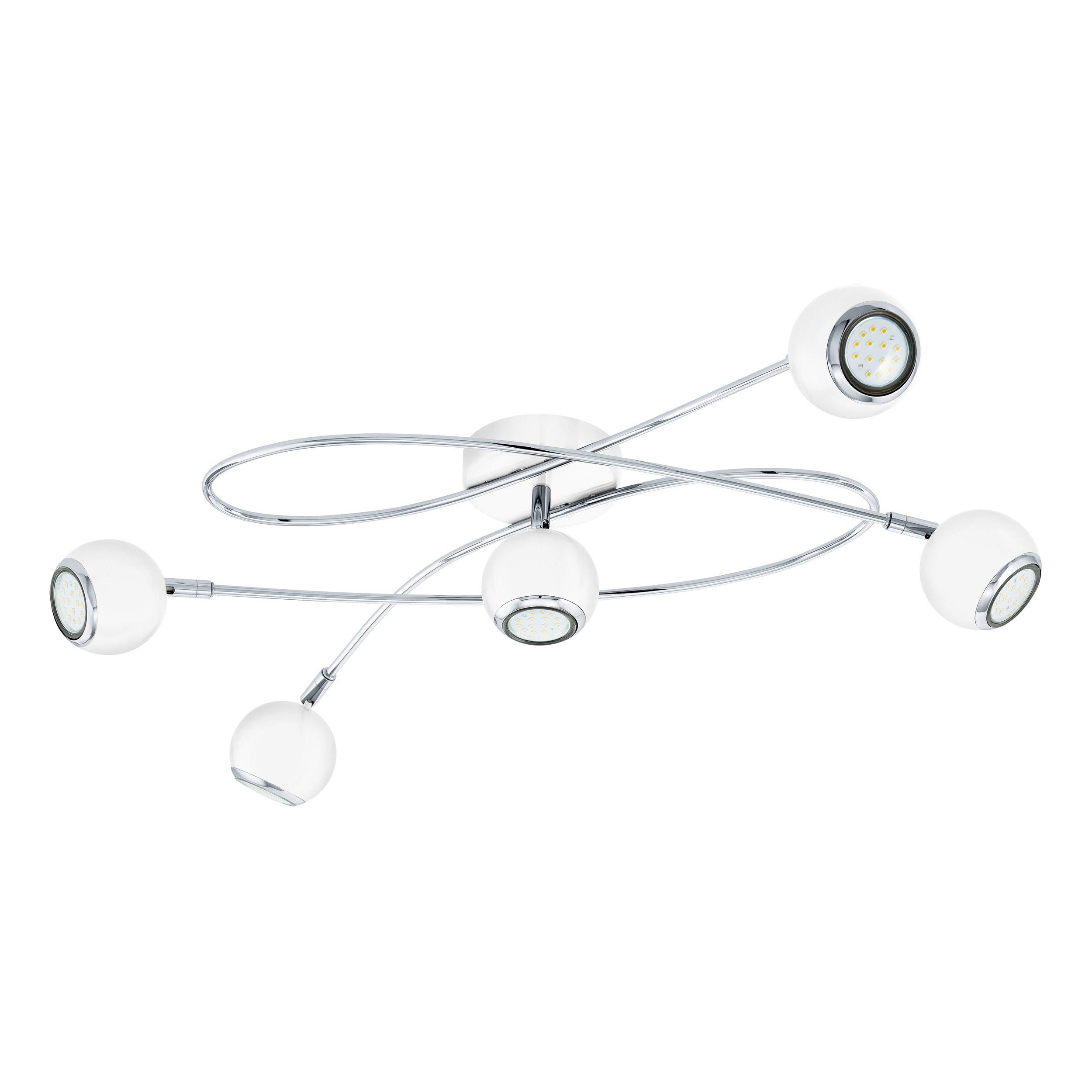 Suspension LED CARTAMA argenté L70cm