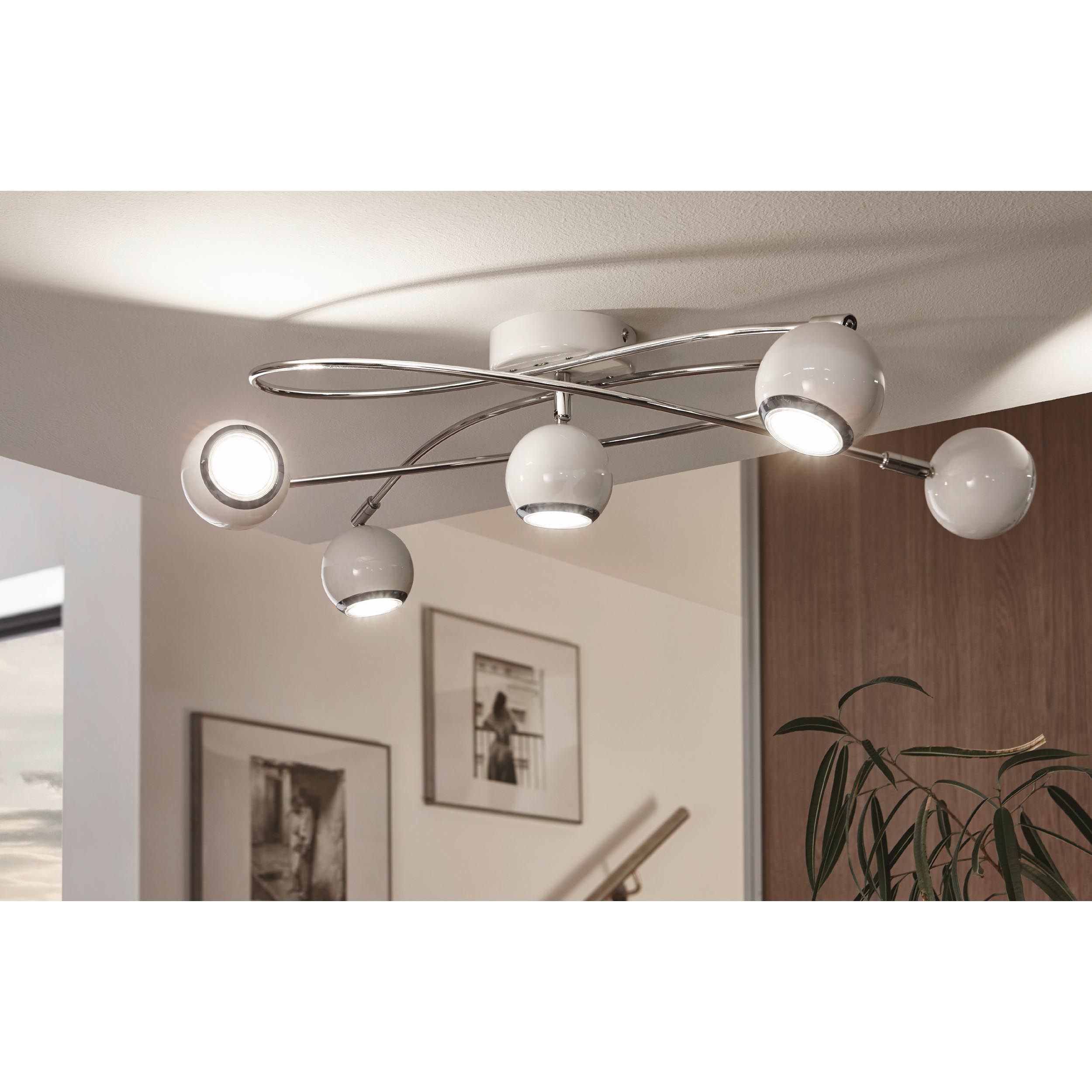 Suspension LED CARTAMA argenté L70cm
