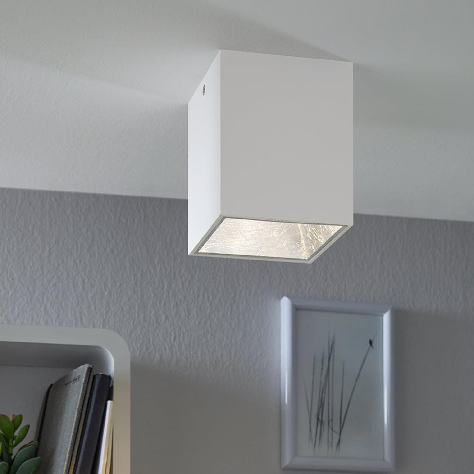 Plafonnier LED POLASSO blanc H12cm