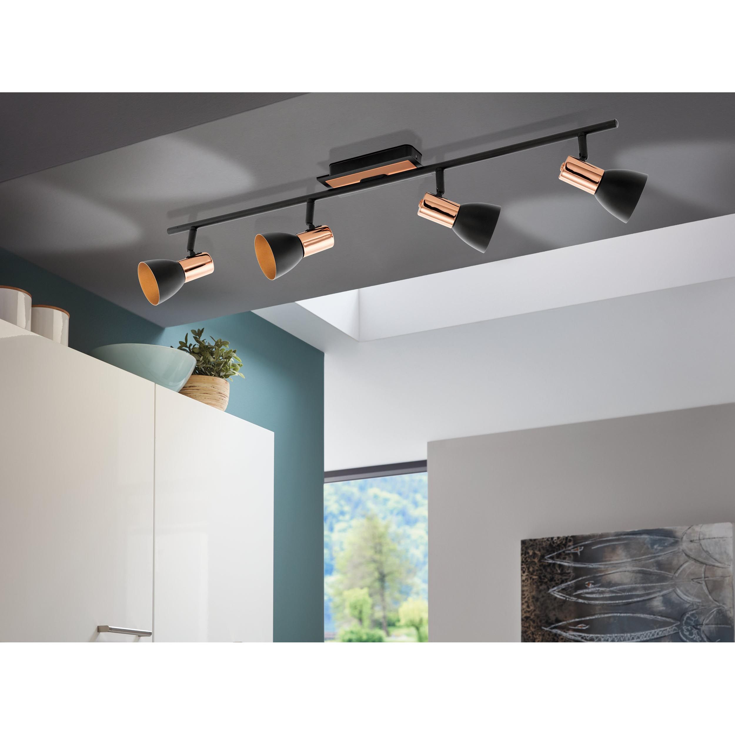 Réglette BARNHAM noir L78cm
