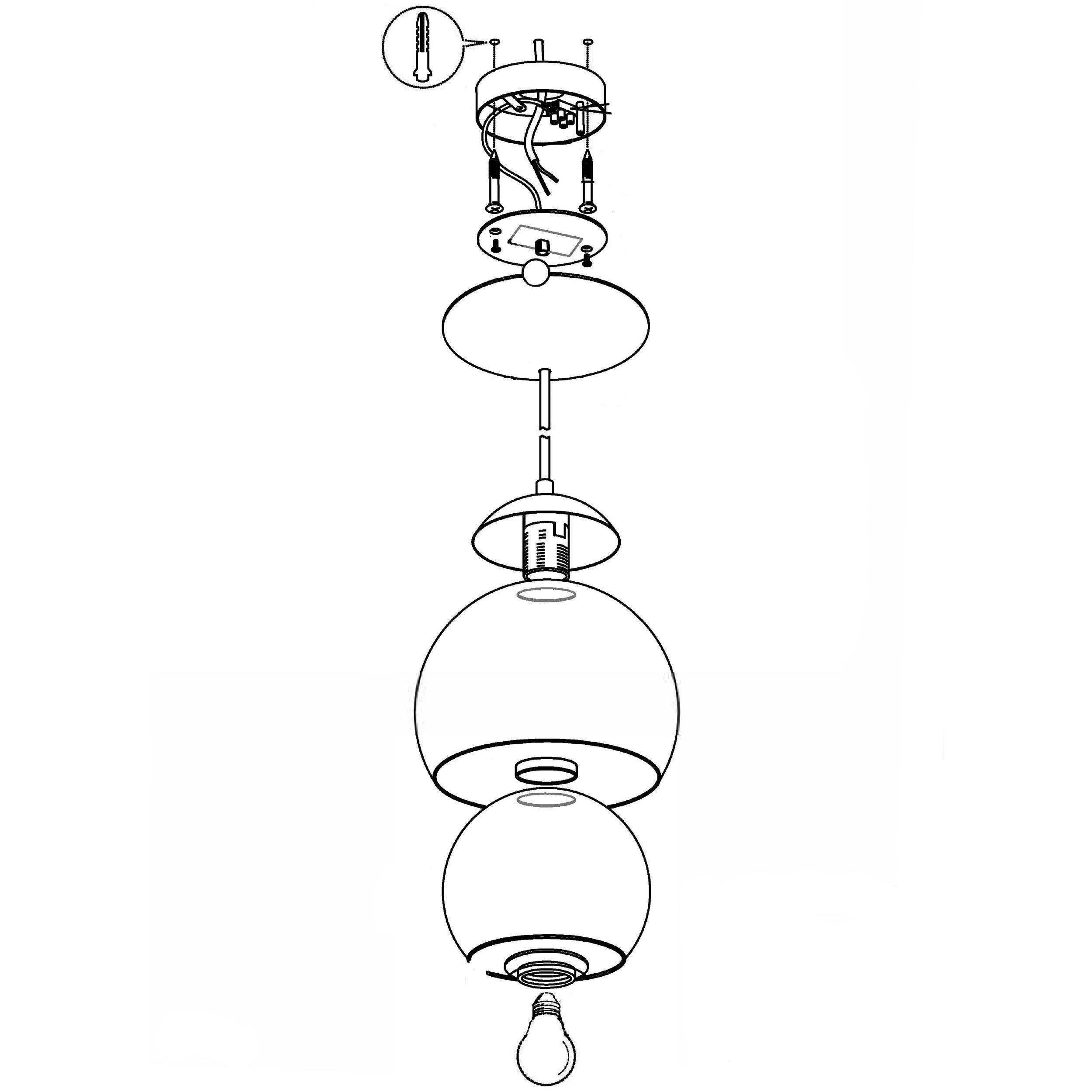 Suspension ROCAMAR cuivre Ø19cm