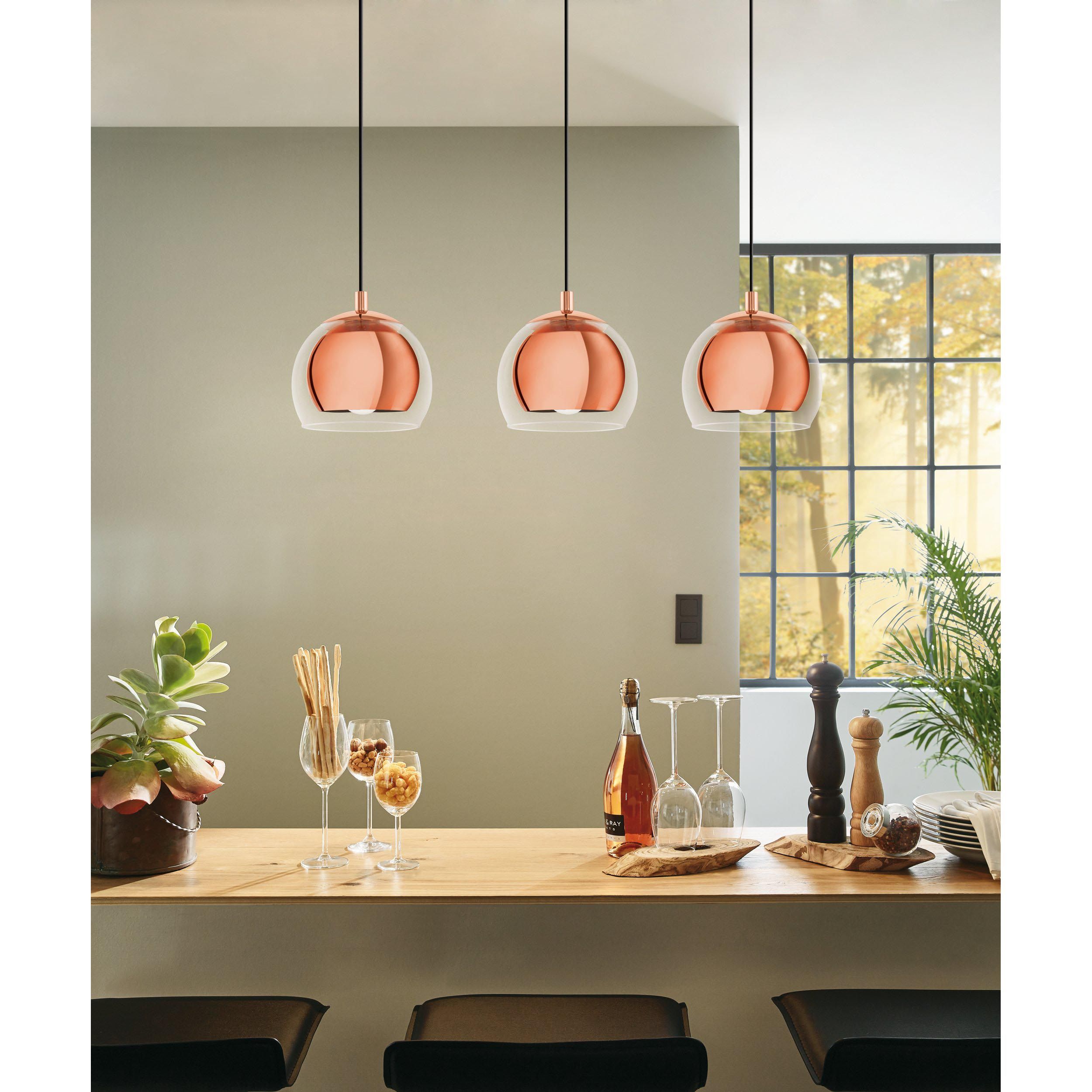 Suspension ROCAMAR cuivre L78cm