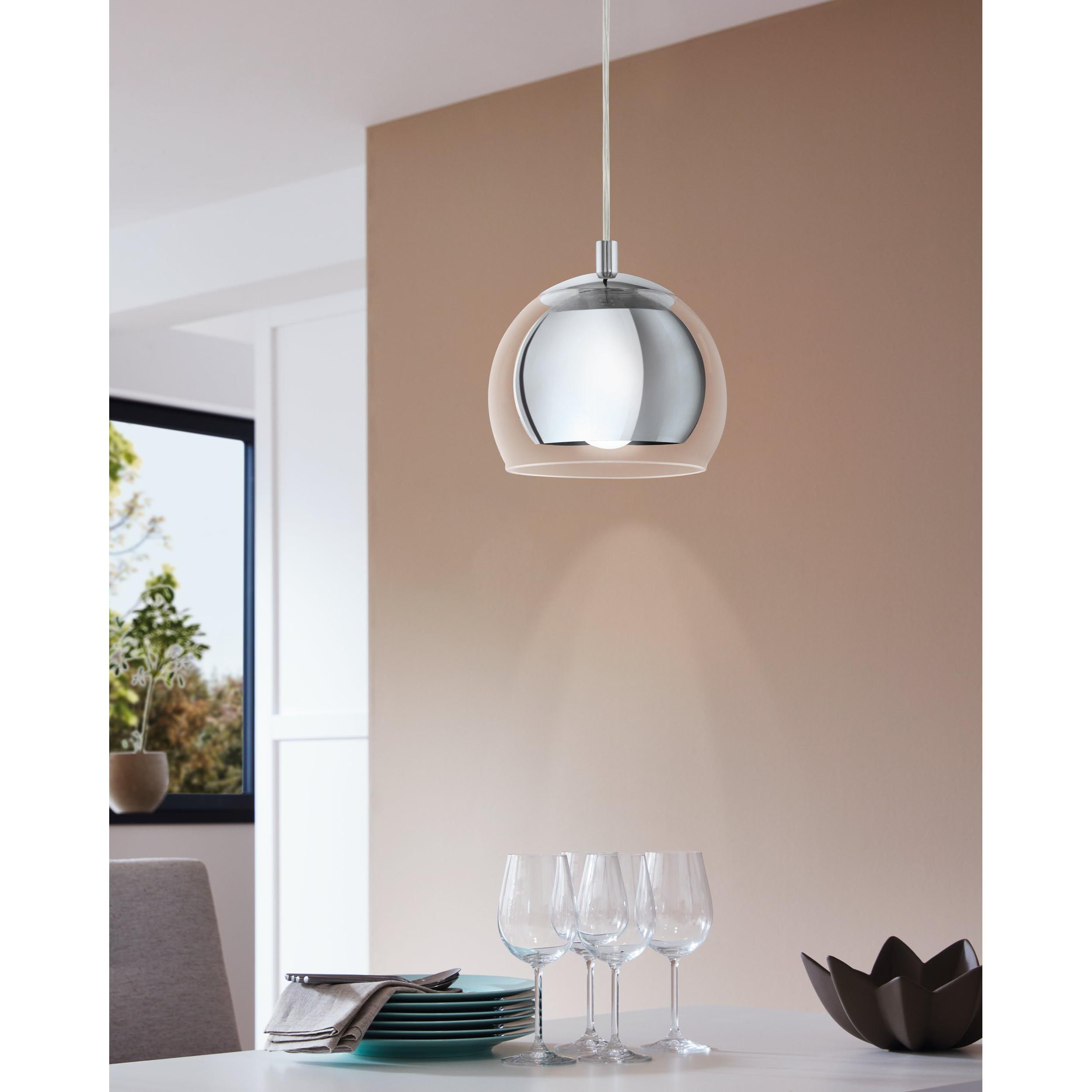 Suspension ROCAMAR argenté Ø19cm