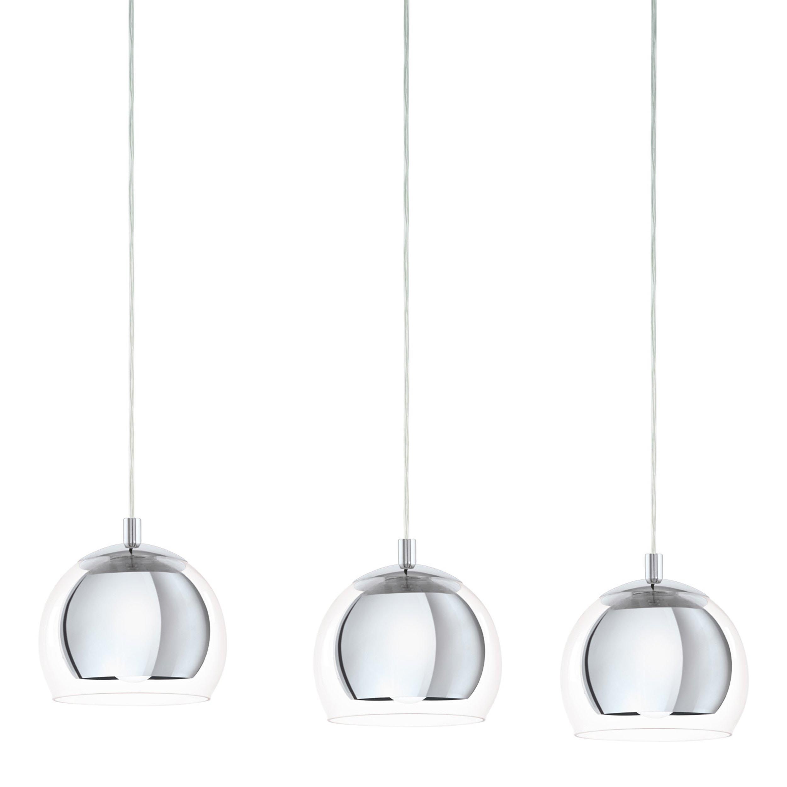 Suspension ROCAMAR argenté L78cm