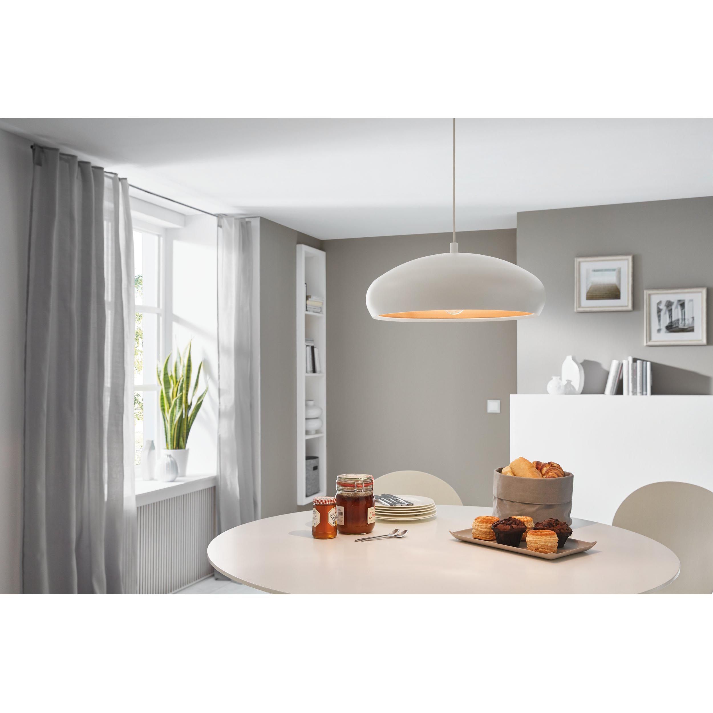 Suspension métal blanc MOGANO 1 E27 1X60W