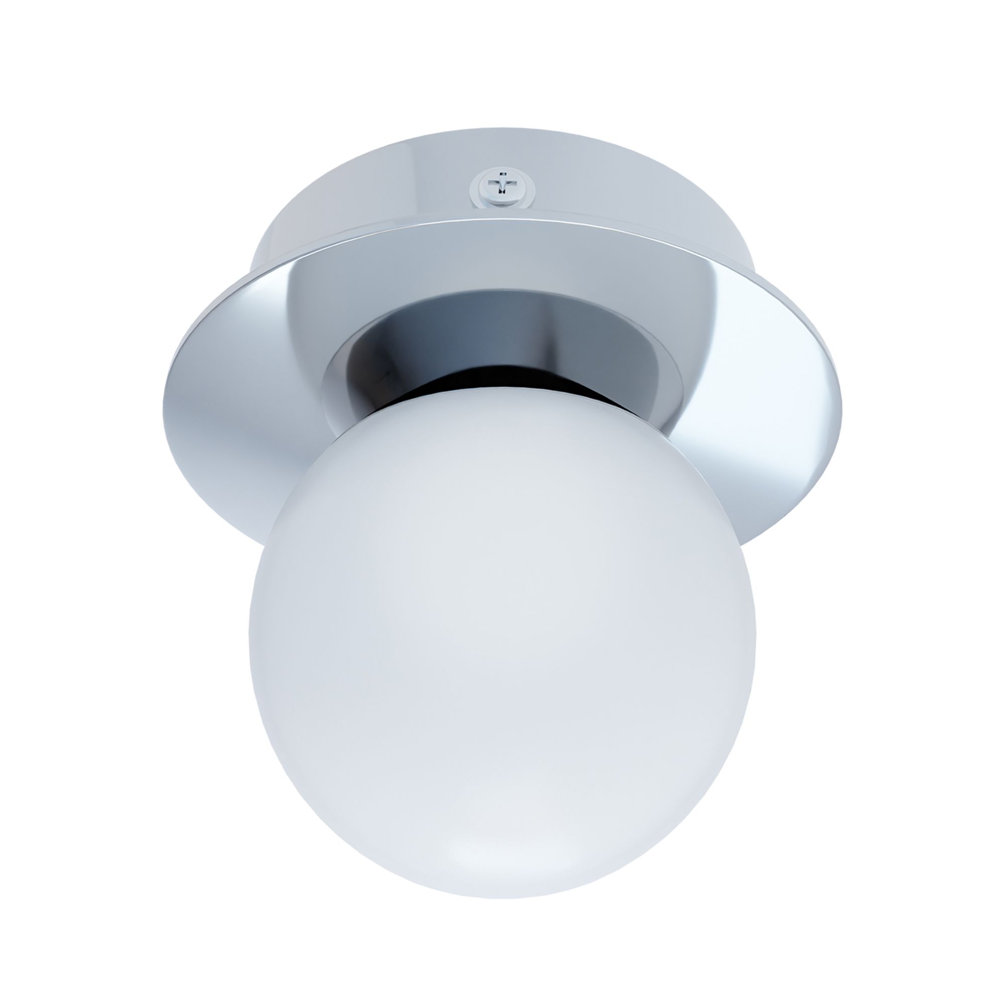 Plafonnier LED MOSIANO argenté Ø11cm