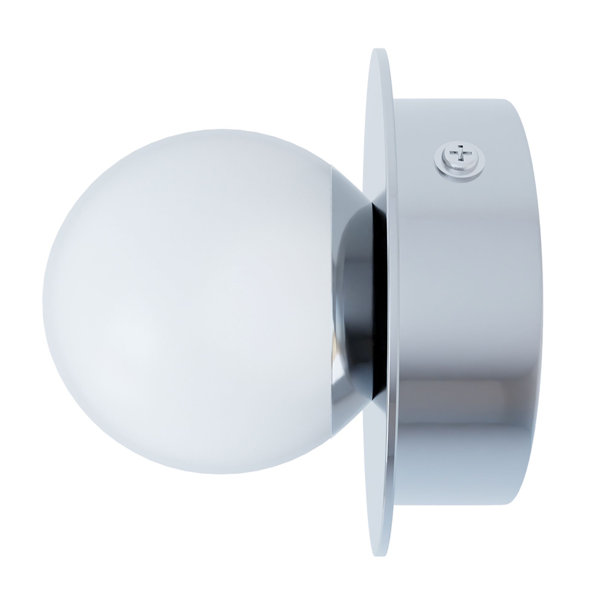 Plafonnier LED MOSIANO argenté Ø11cm