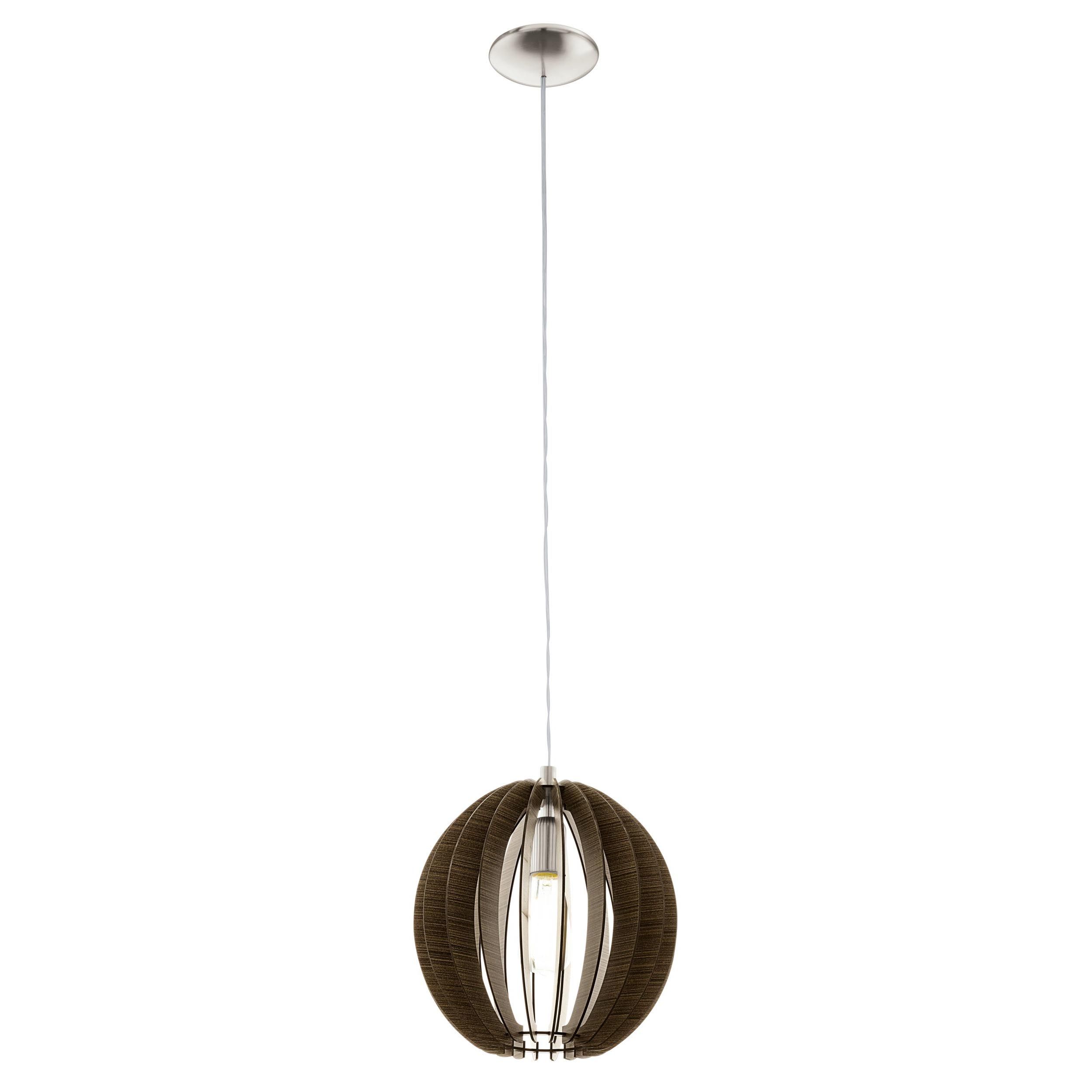 Suspension COSSANO bois/marron Ø30cm