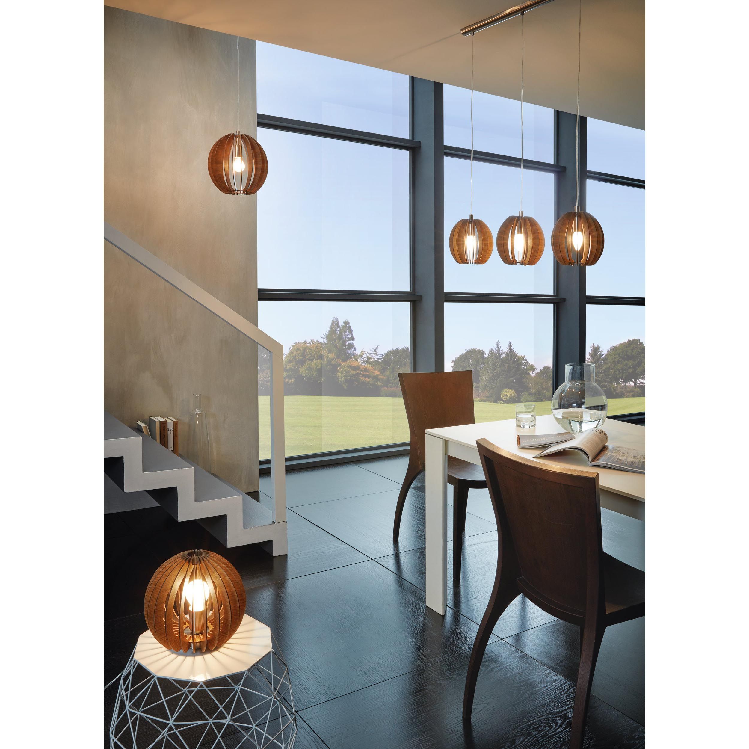 Suspension COSSANO bois/marron Ø30cm
