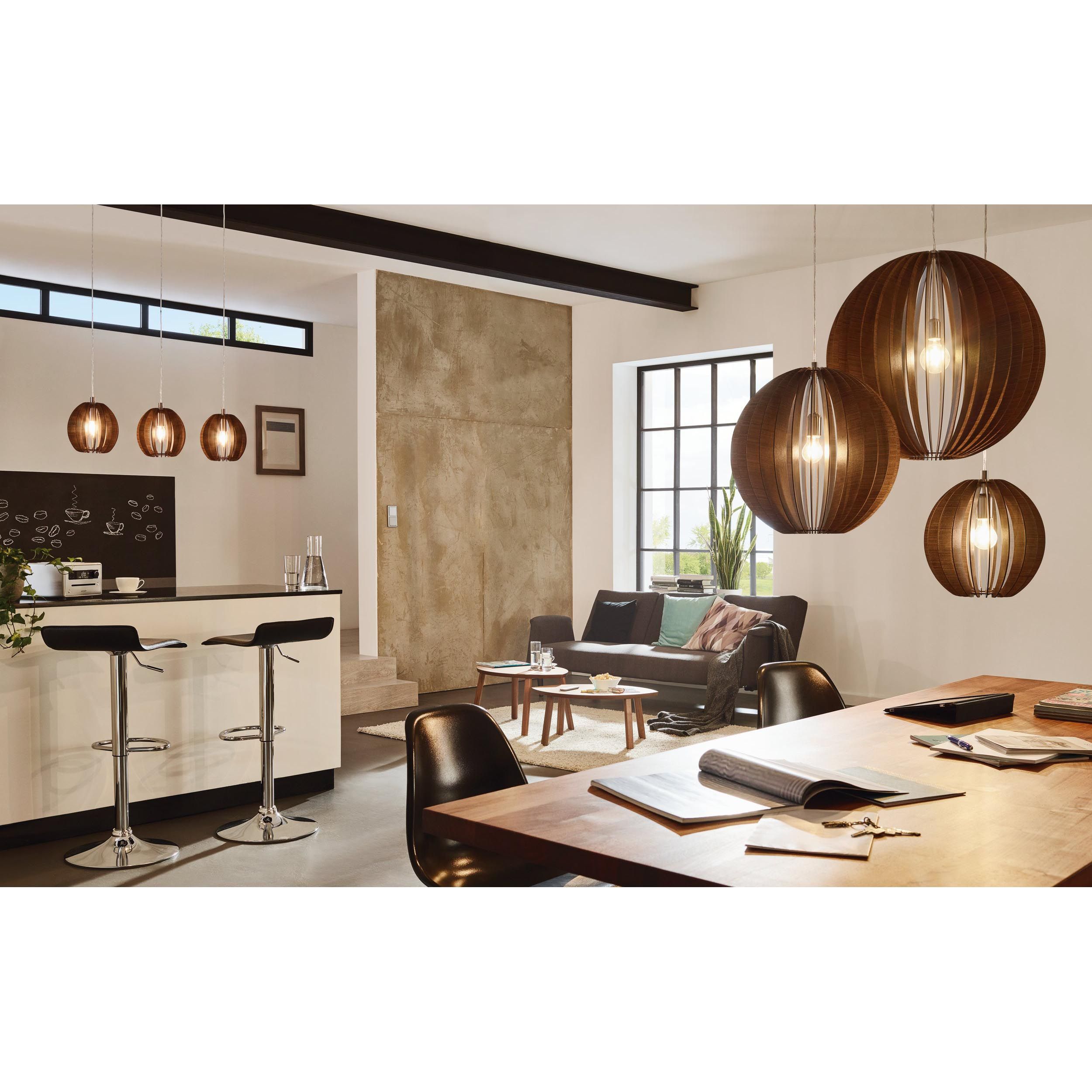 Suspension COSSANO bois/marron Ø50cm