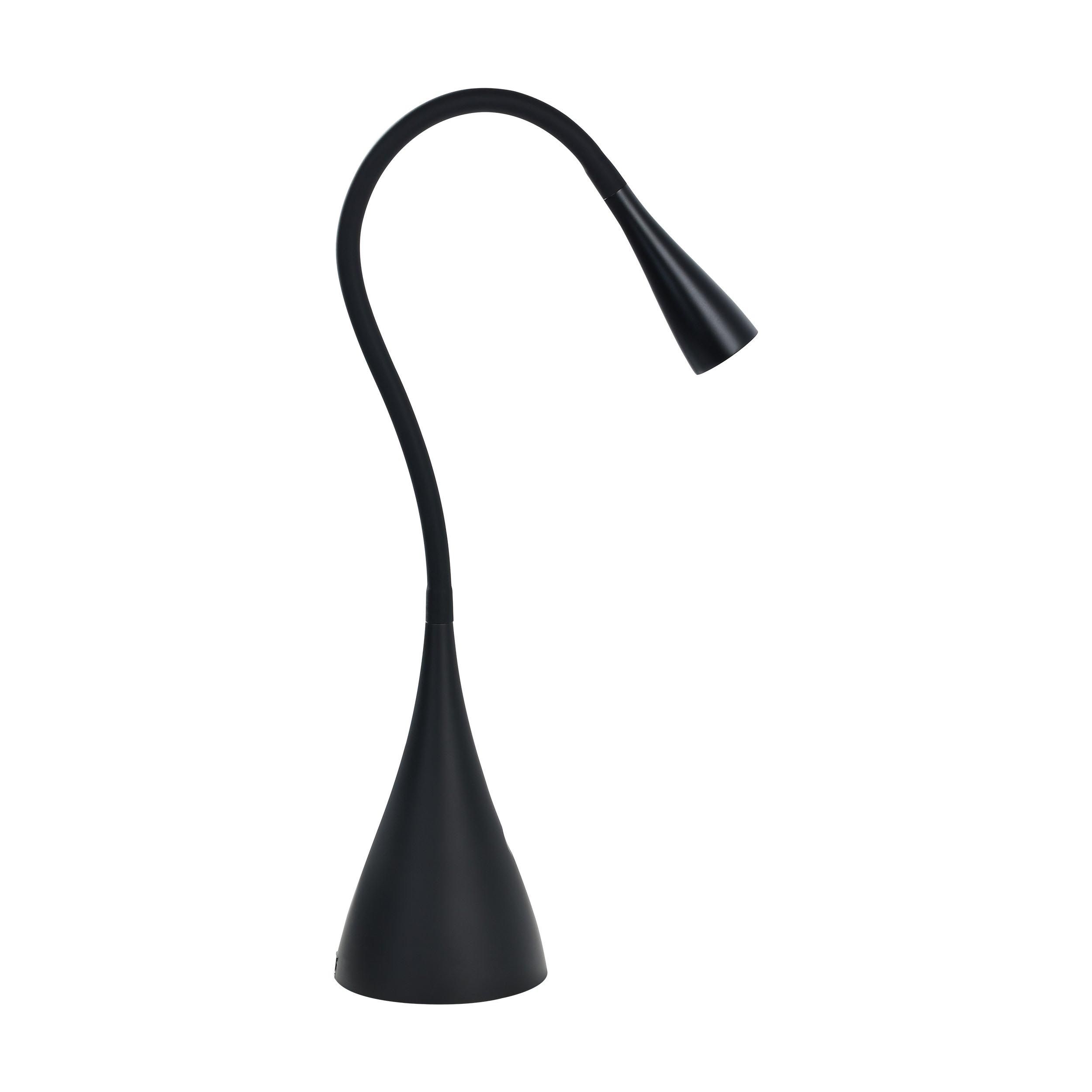Lampe de bureau LED SNAPORA noir H48,5cm