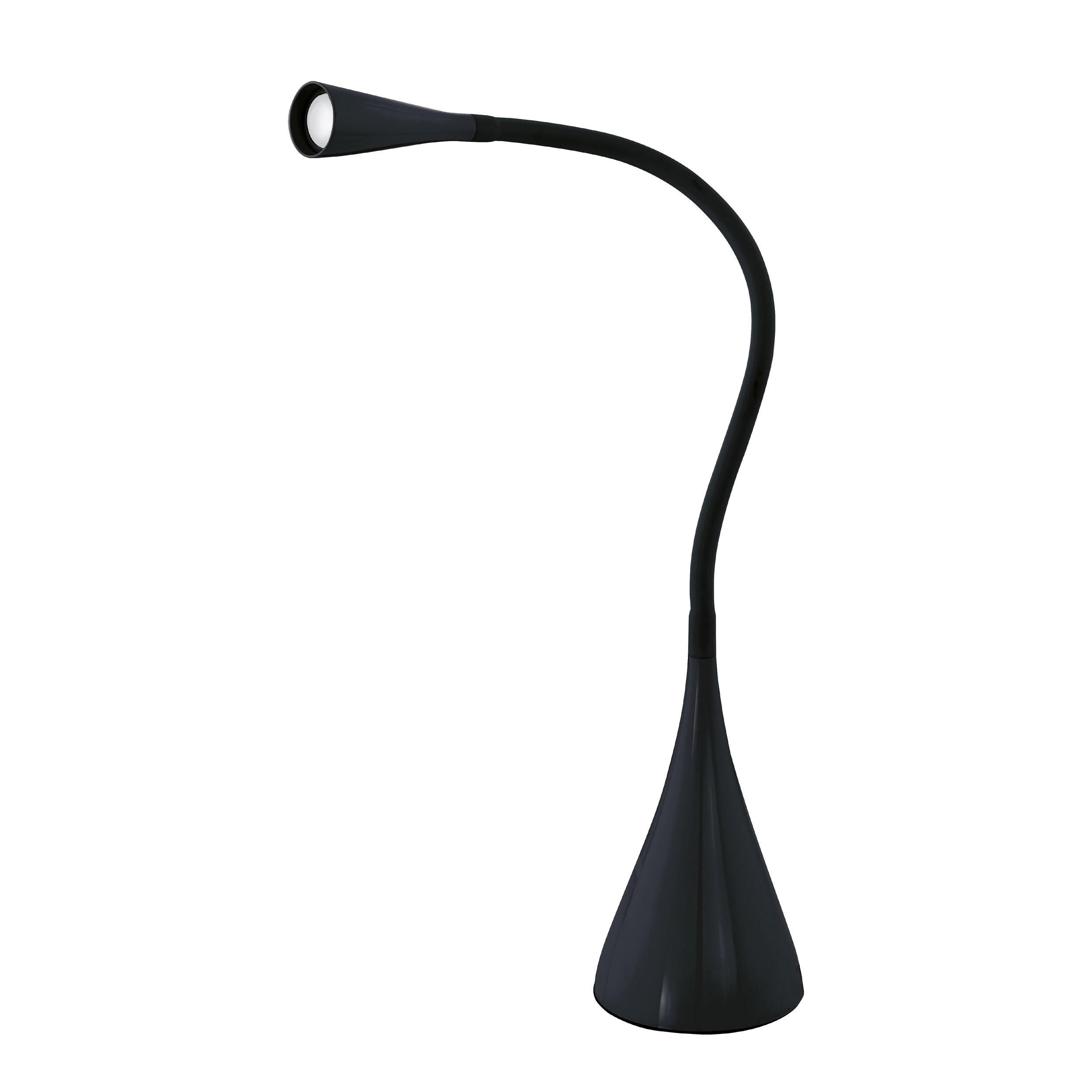 Lampe de bureau plastique noir SNAPORA LED INT 2X3W
