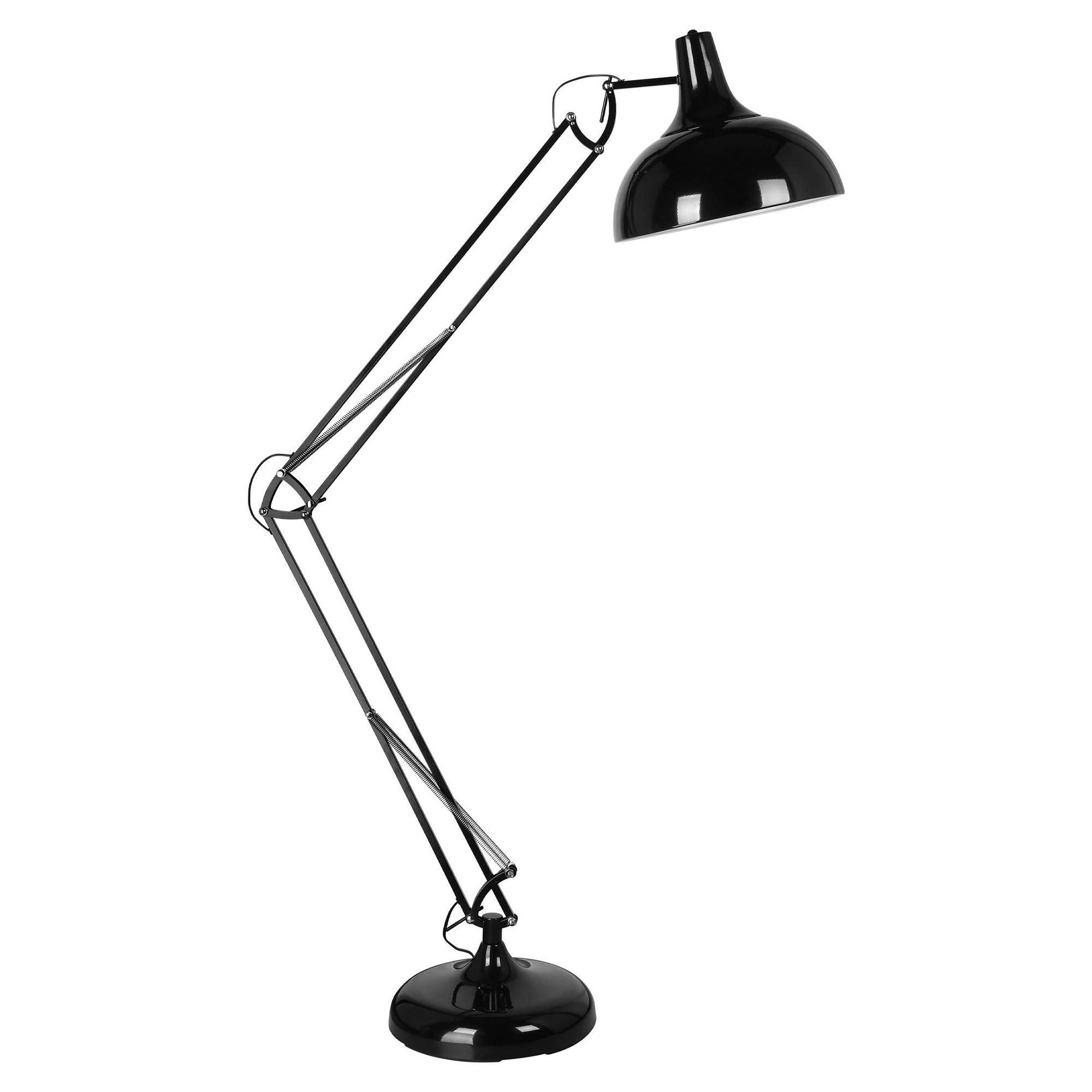 Lampadaire BORGILLIO noir H190cm