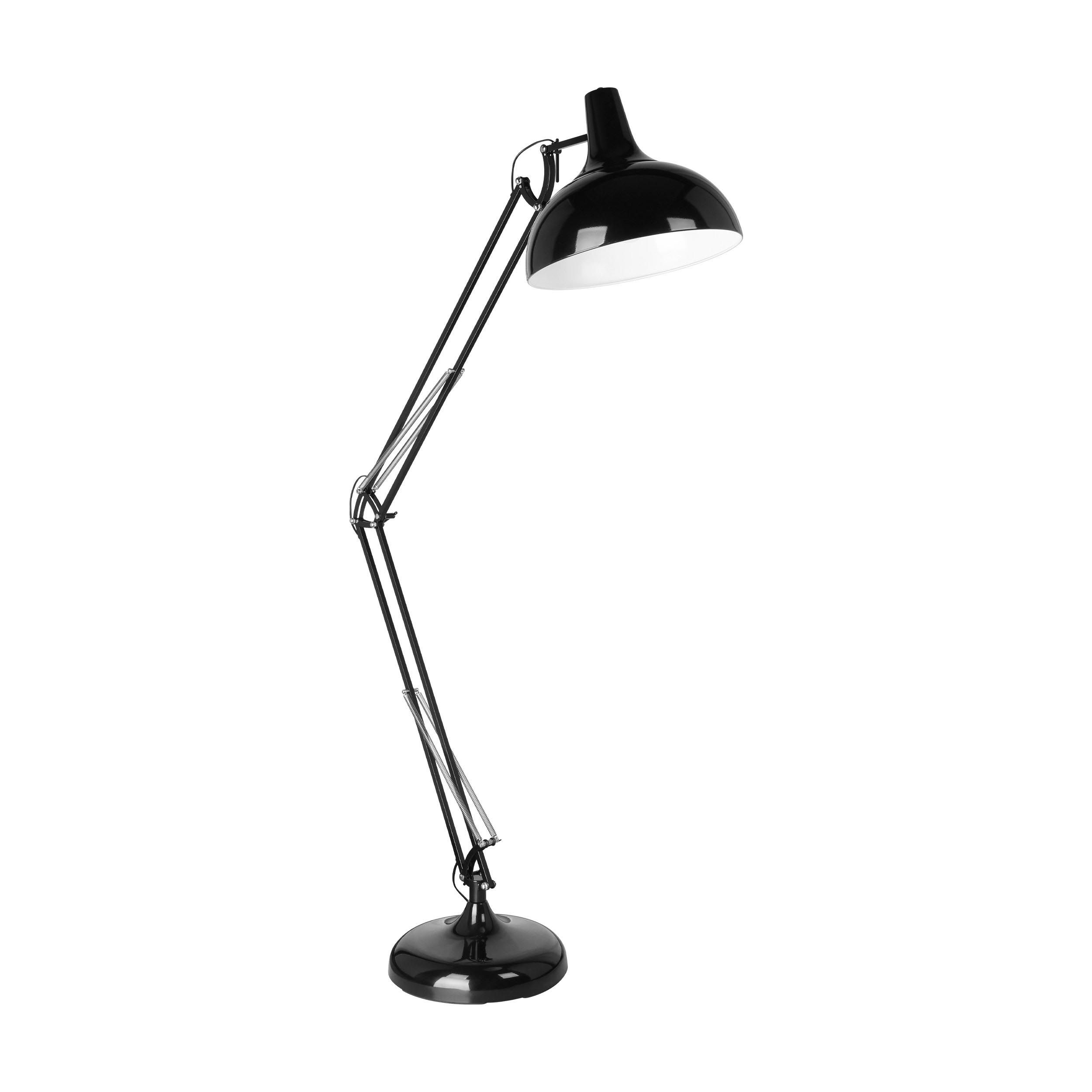 Lampadaire BORGILLIO noir H190cm